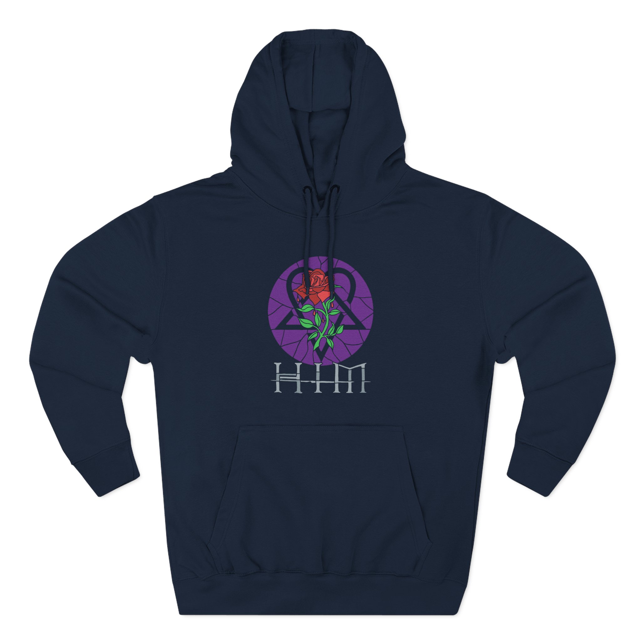 Him Stained Glass Three-Panel Fleece Hoodie