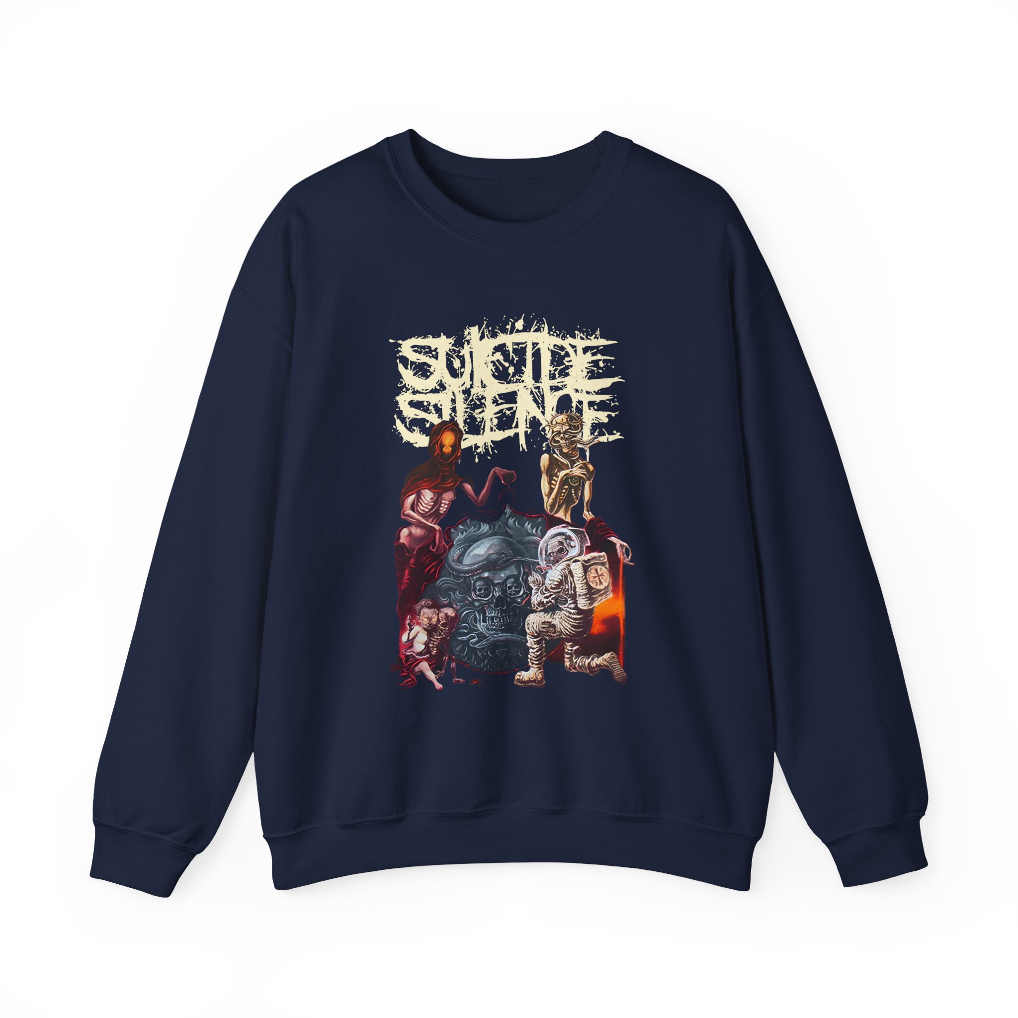 Suicide Silence Rymd Cover Tour 2023 Unisex Heavy Blendâ„¢ Crewneck Sweatshirt