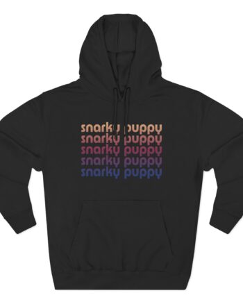 Snarky Puppy Repeating Logo Three-panel Fleece Hoodie