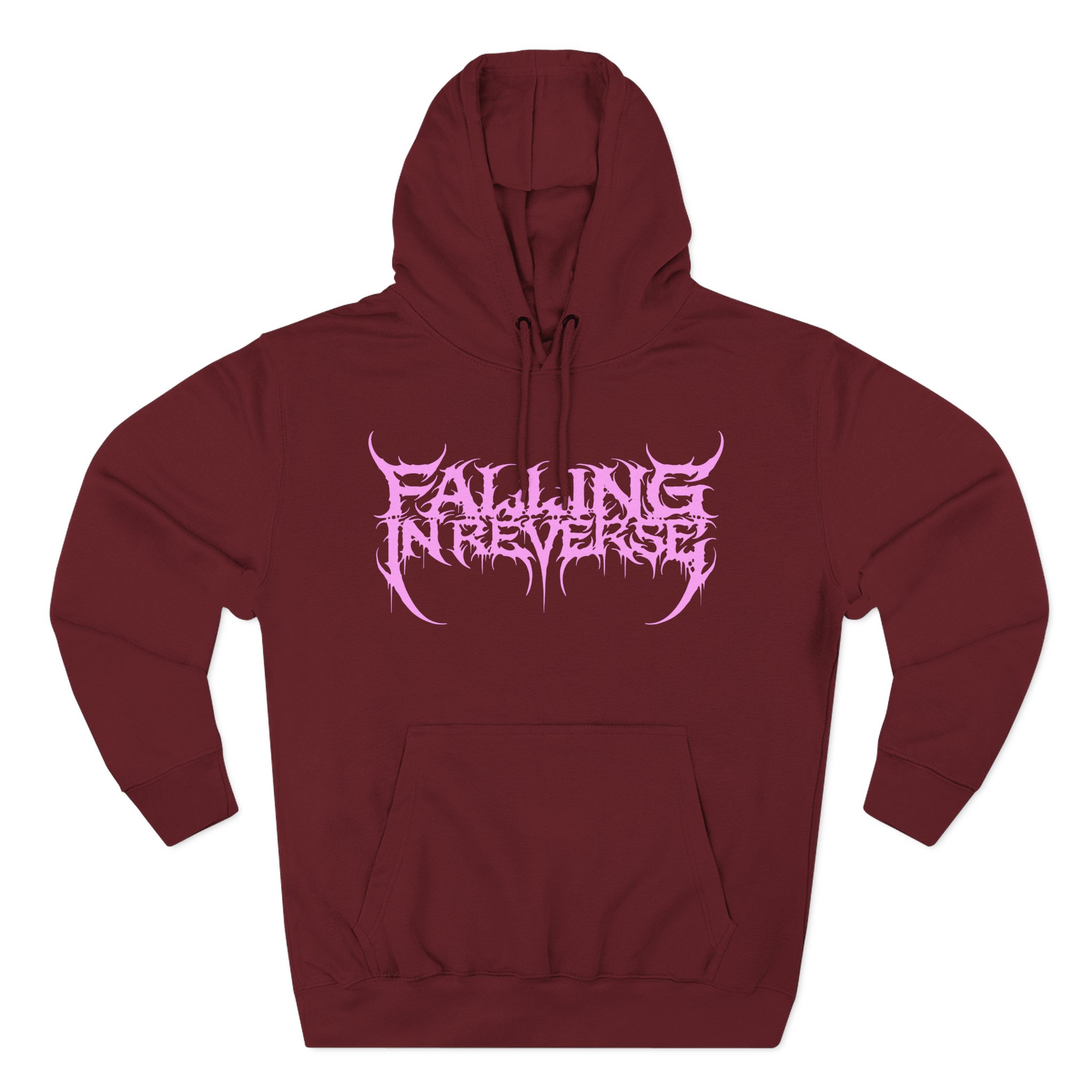 Falling in Reverse Popular Monster Text Three-Panel Fleece Hoodie