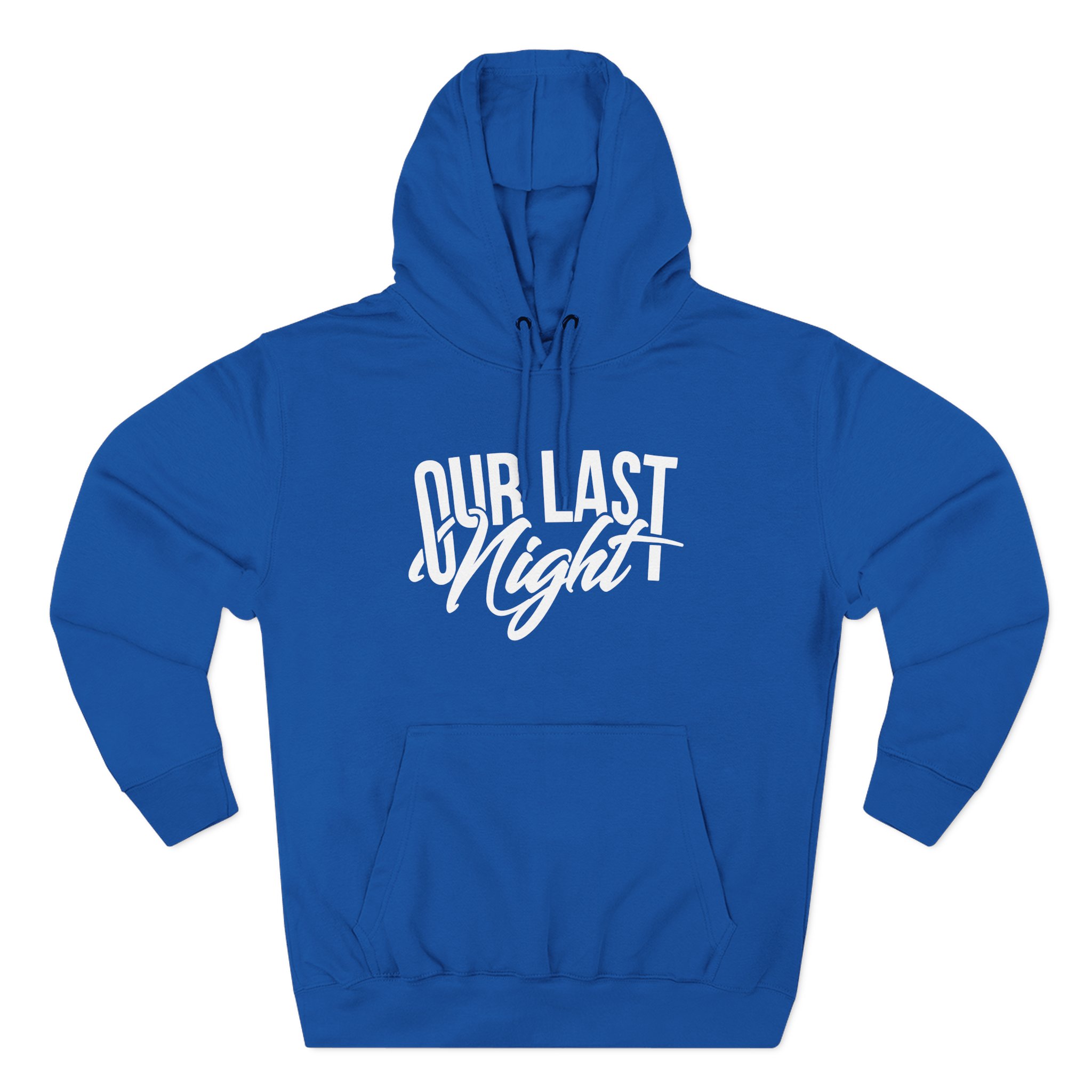 Our Last Night Script Three-Panel Fleece Hoodie