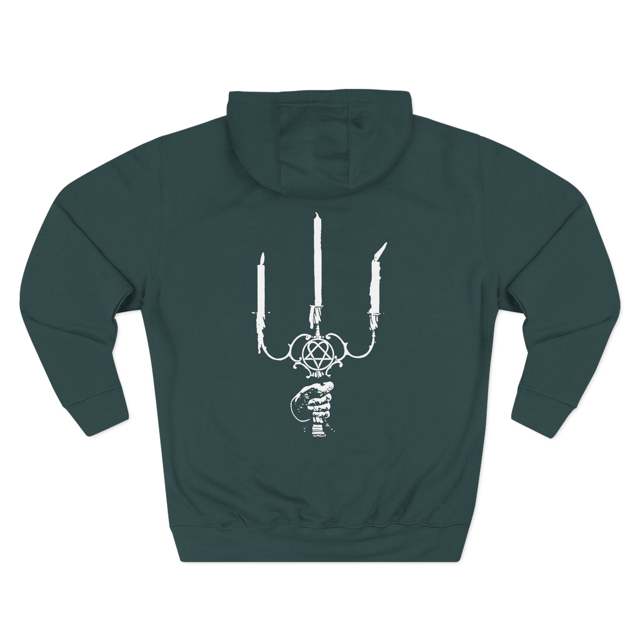 Him Ornament Candle Three-Panel Fleece Hoodie