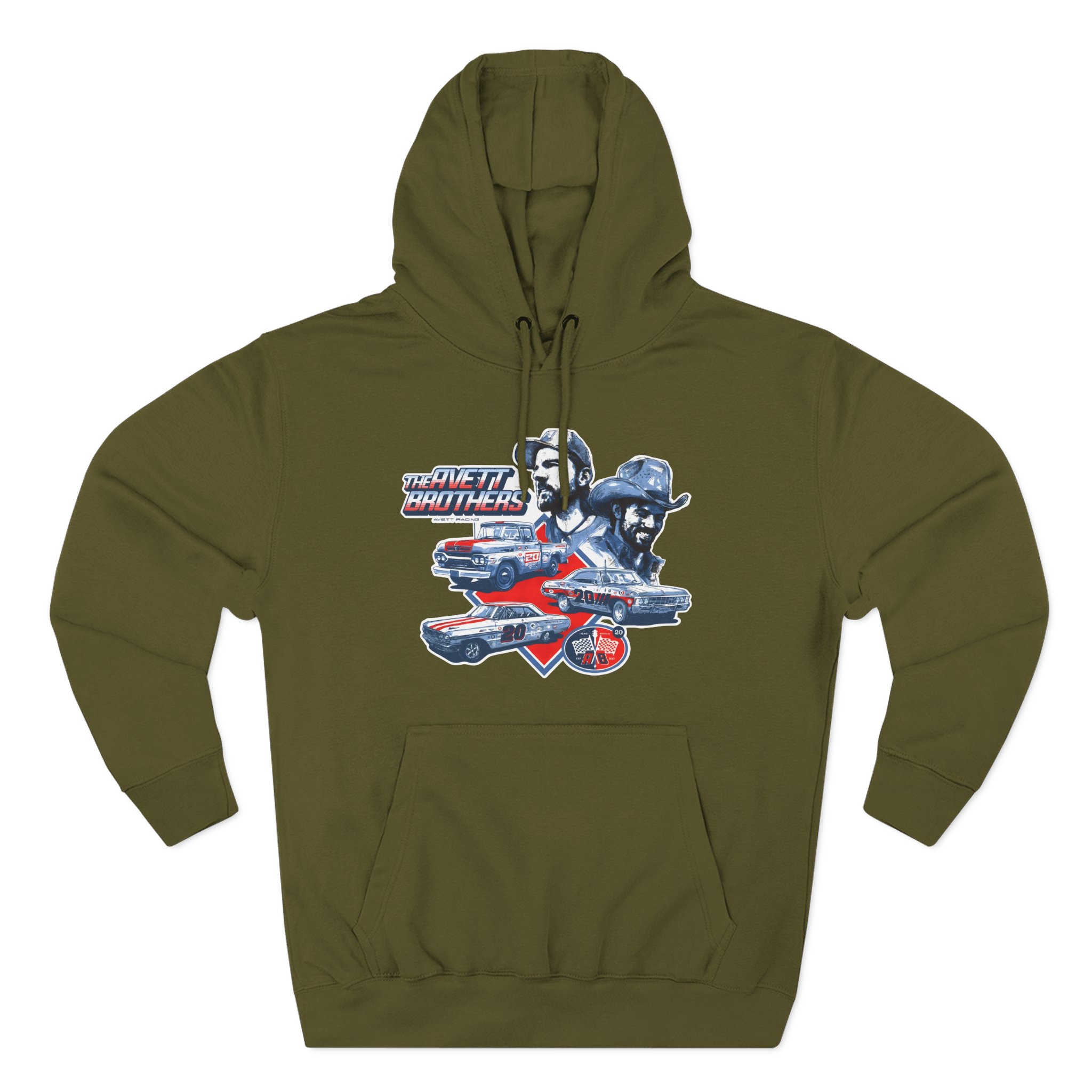 Avett Brothers Vintage Car Three-Panel Fleece Hoodie