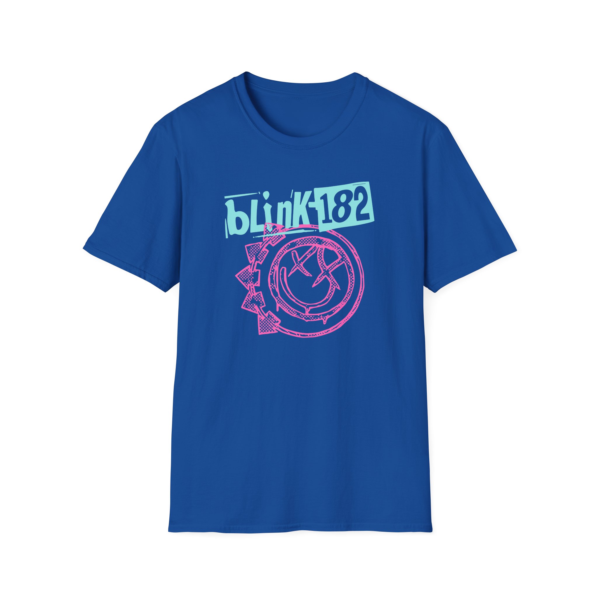 Blink 182 Smiley Crop Unisex Softstyle T-Shirt