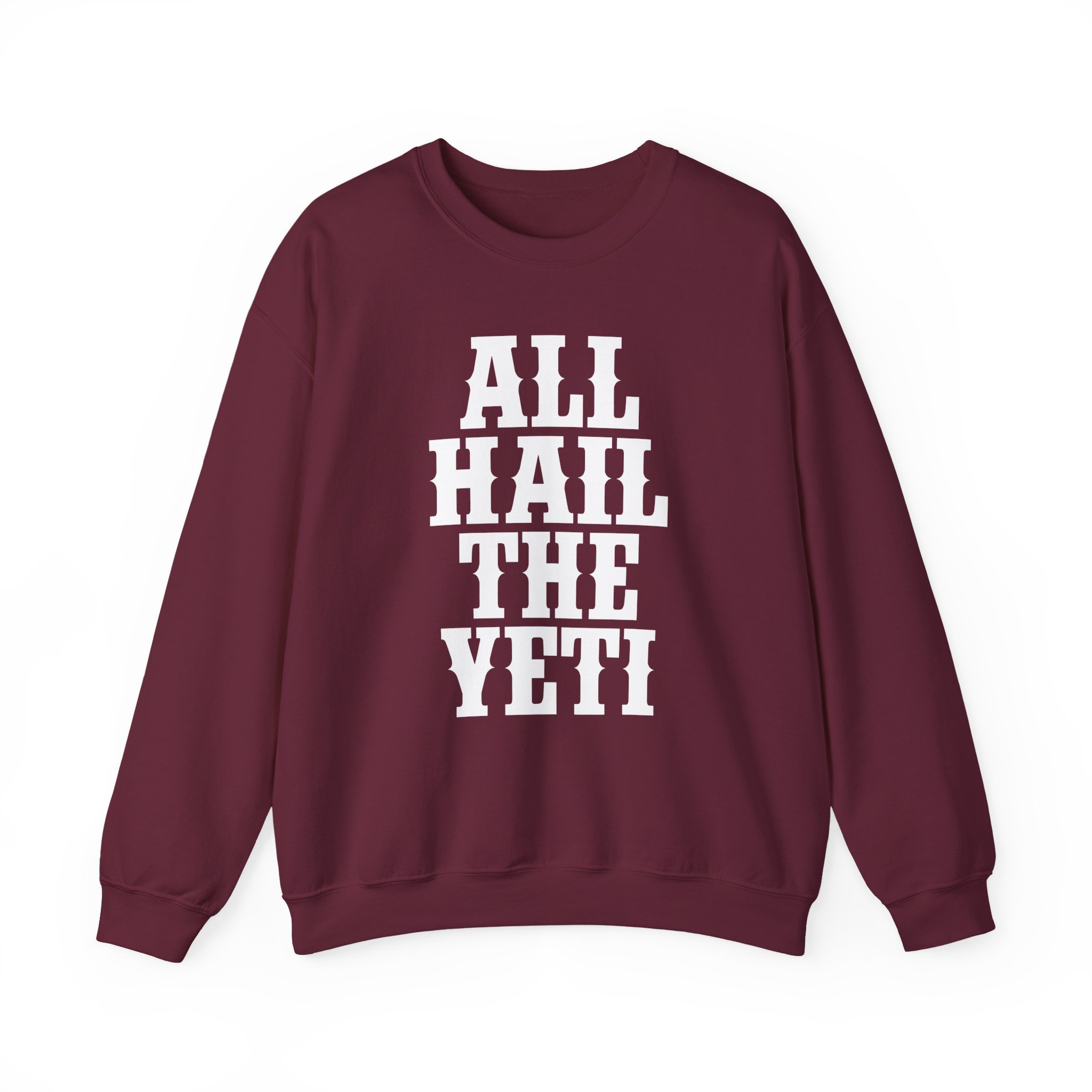 All Hail the Yeti Logo Unisex Heavy Blendâ„¢ Crewneck Sweatshirt