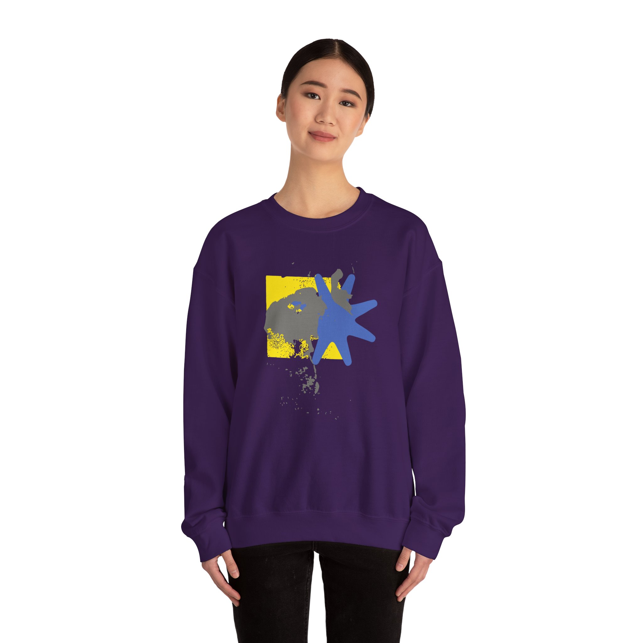 Foxing Shapes Unisex Heavy Blendâ„¢ Crewneck Sweatshirt