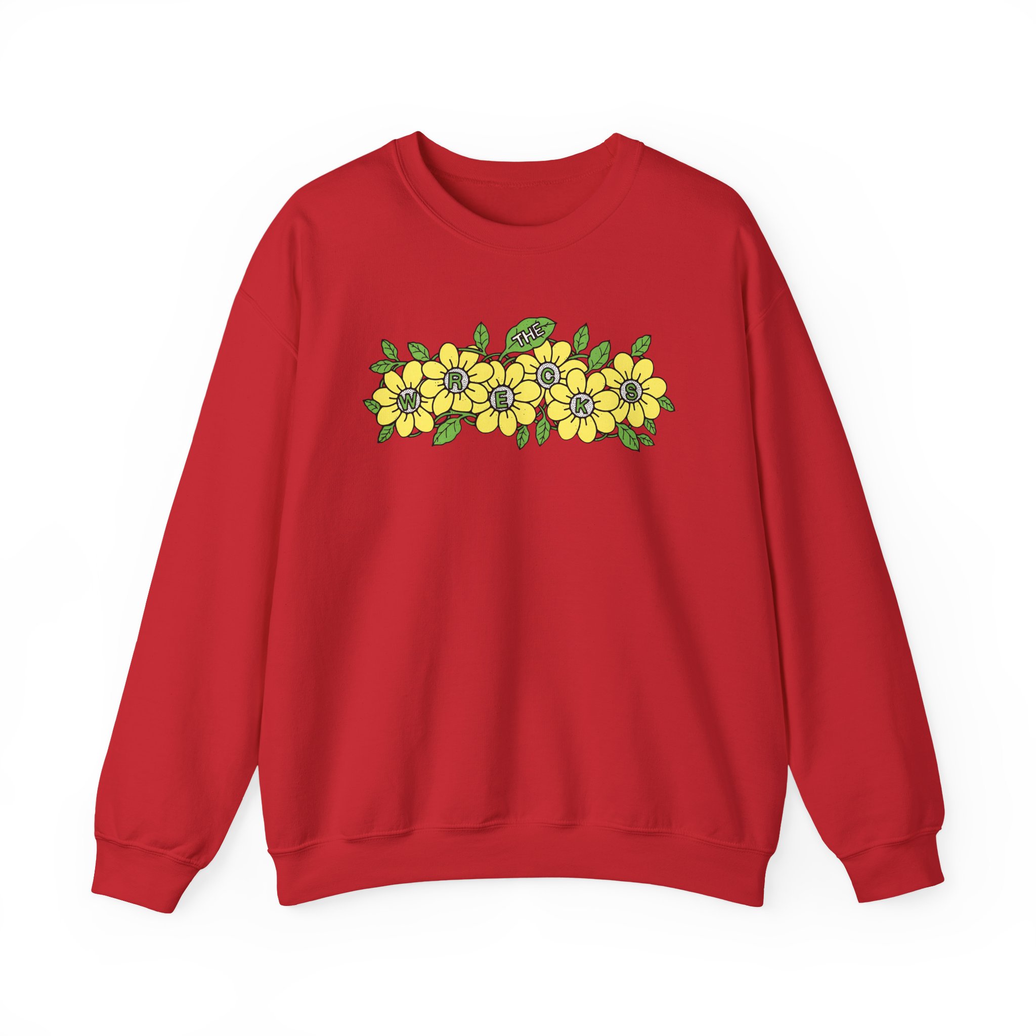 The Wrecks Flower Unisex Heavy Blendâ„¢ Crewneck Sweatshirt
