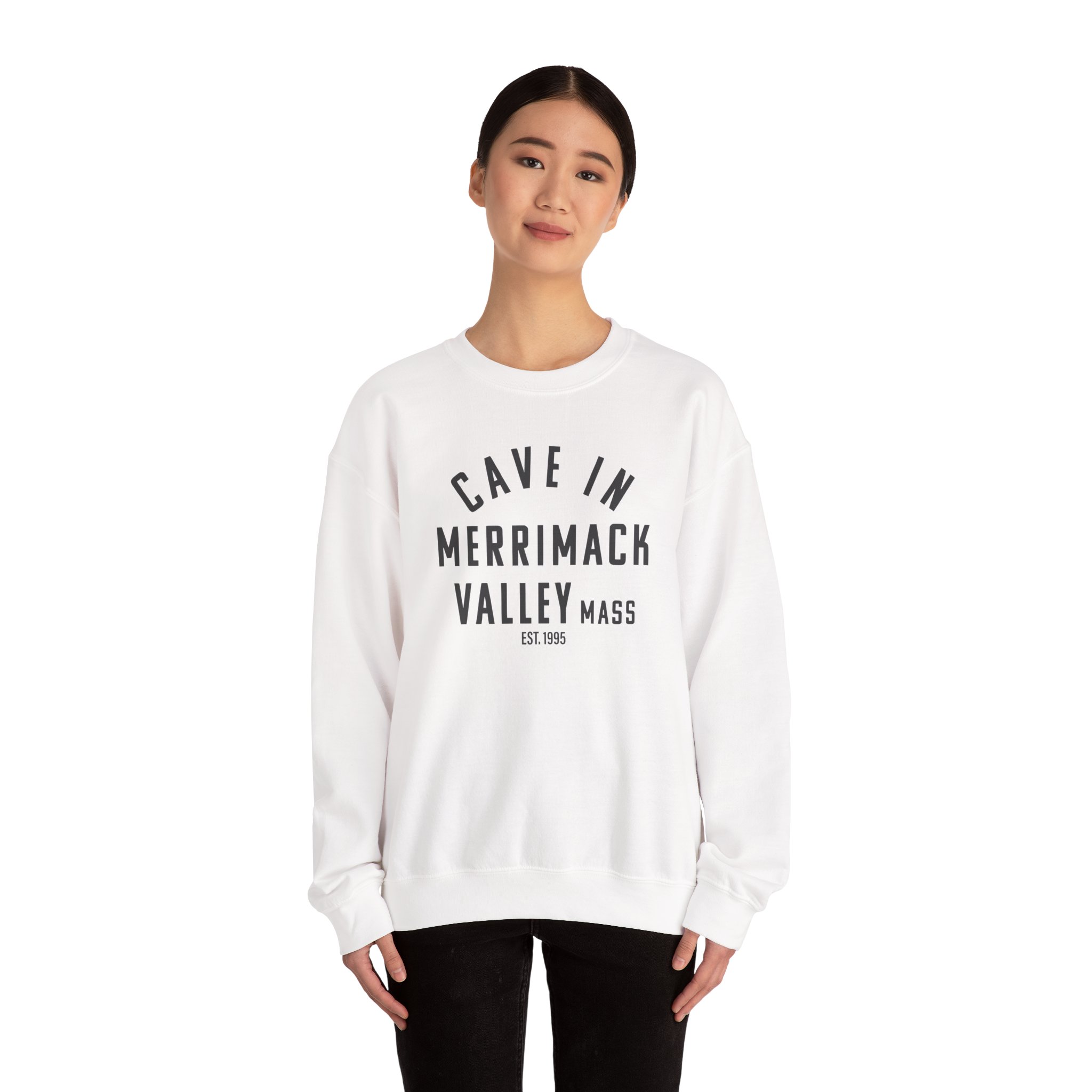 Cave in Merrimack Valley: Blackened Unisex Heavy Blendâ„¢ Crewneck Sweatshirt