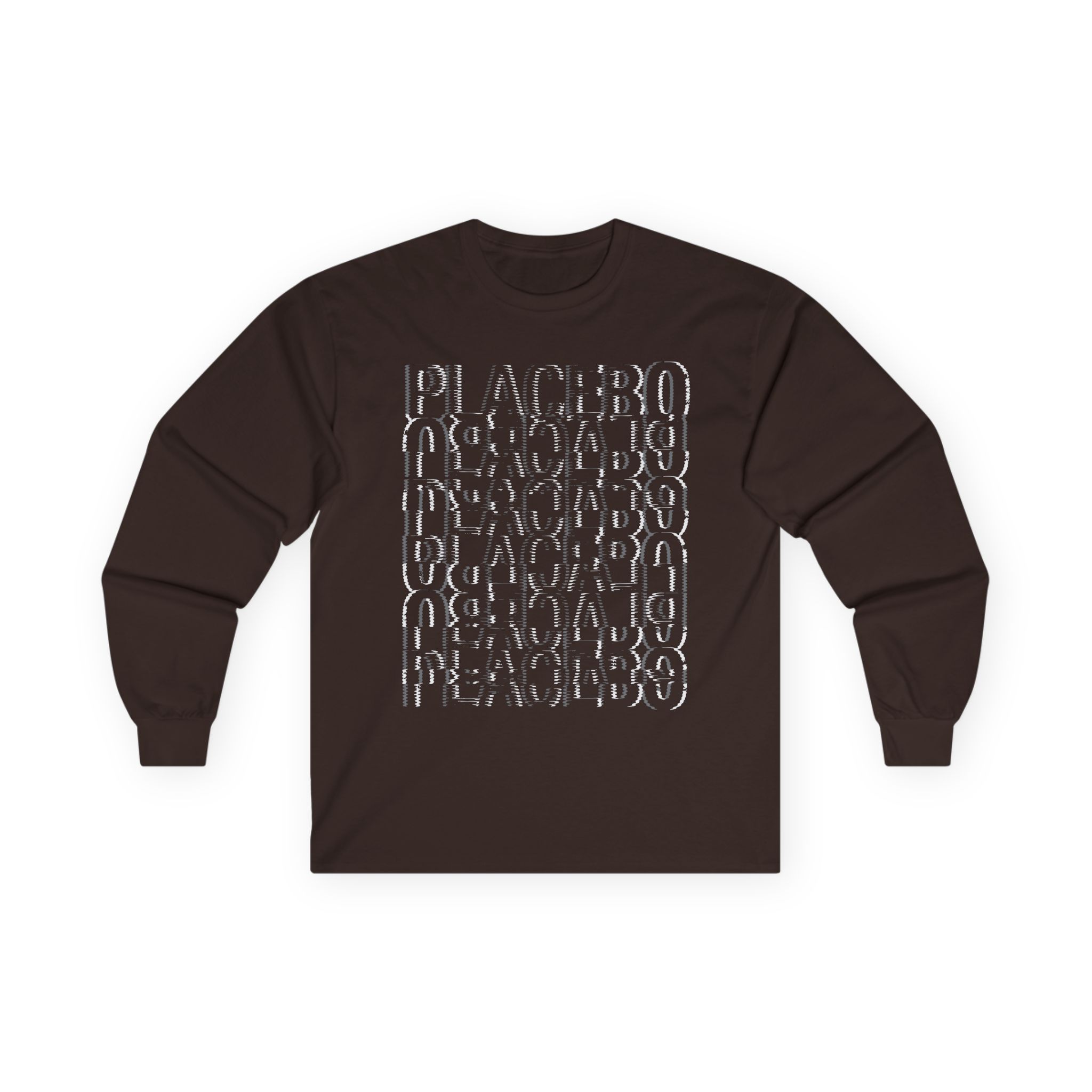 Placebo Black & White Glitch Unisex Ultra Cotton Long Sleeve Tee