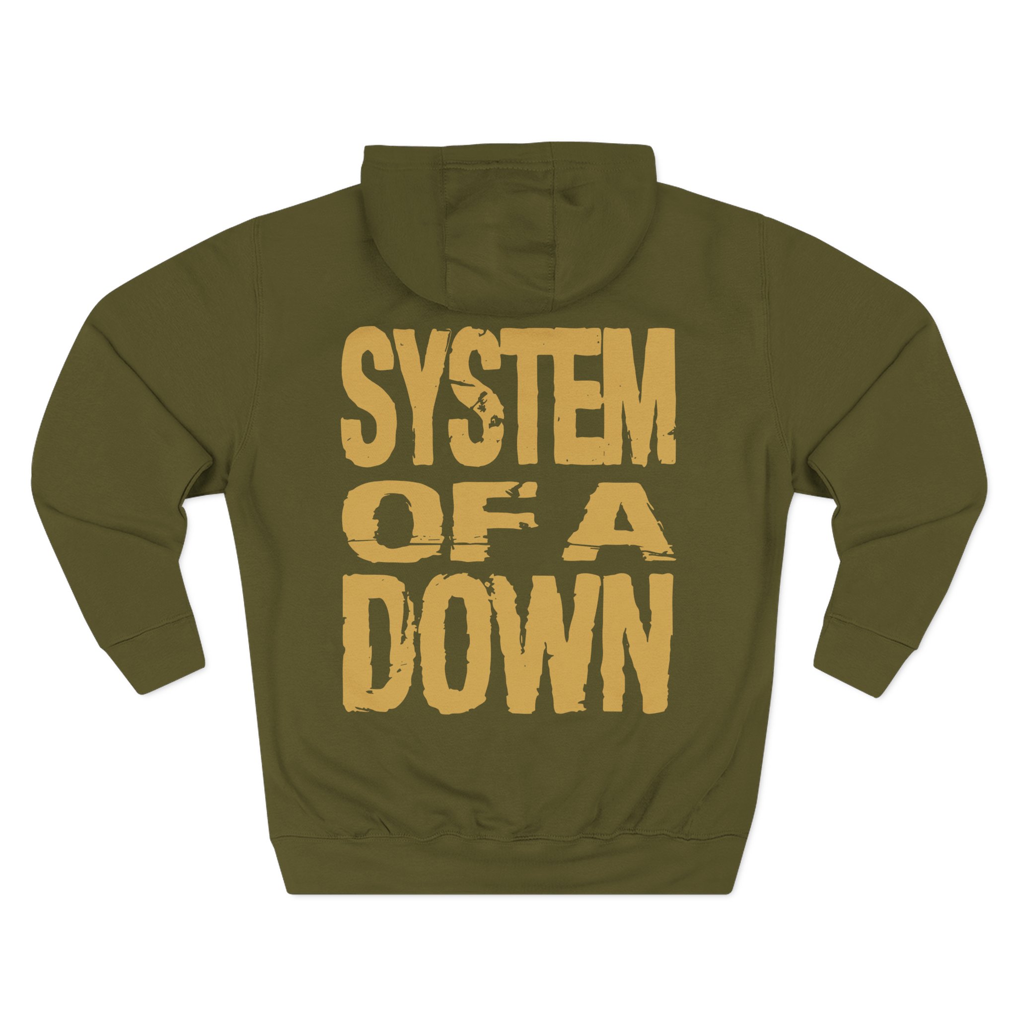 System of a Down Gold Hand Three-Panel Fleece Hoodie