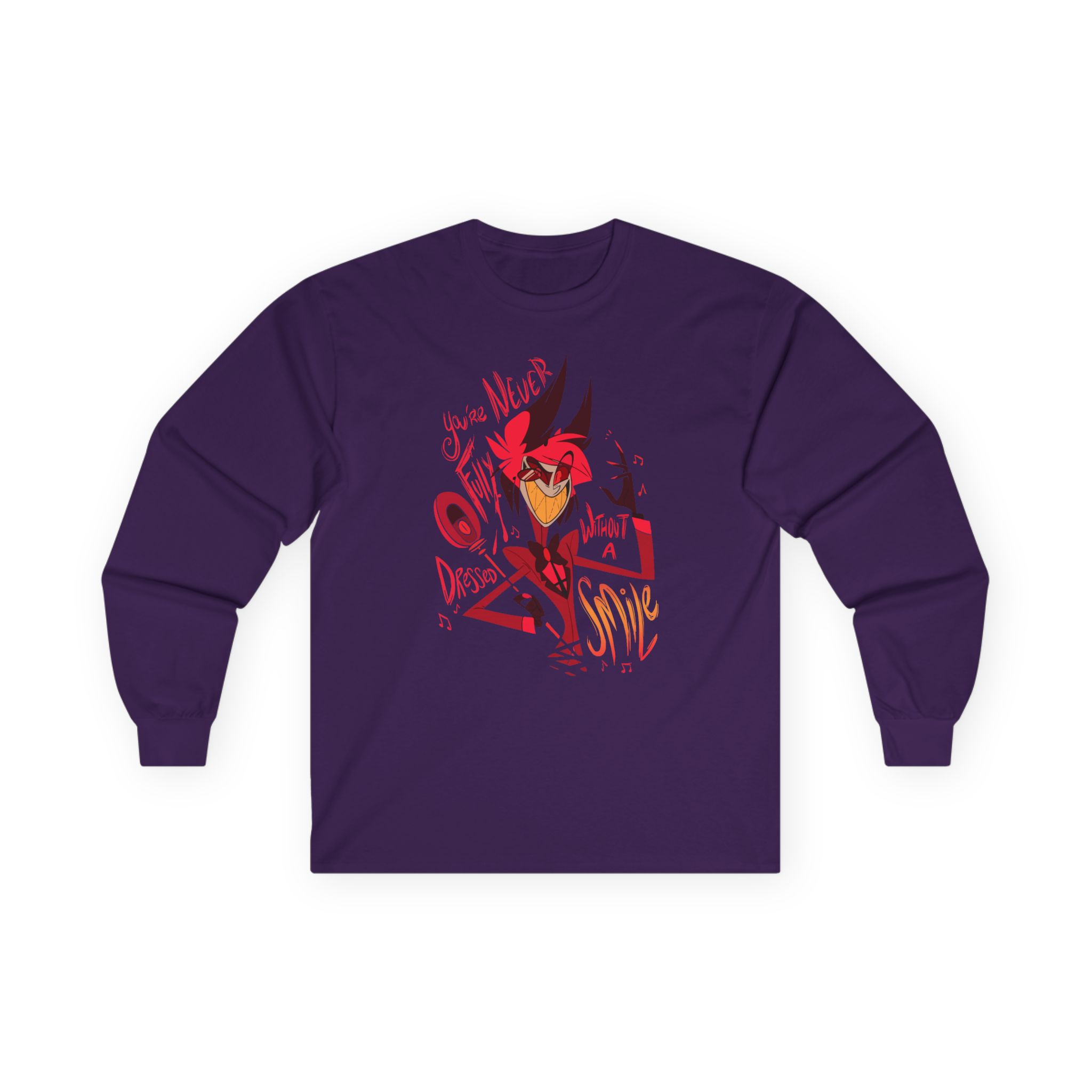 Vivziepop Smile Unisex Ultra Cotton Long Sleeve Tee