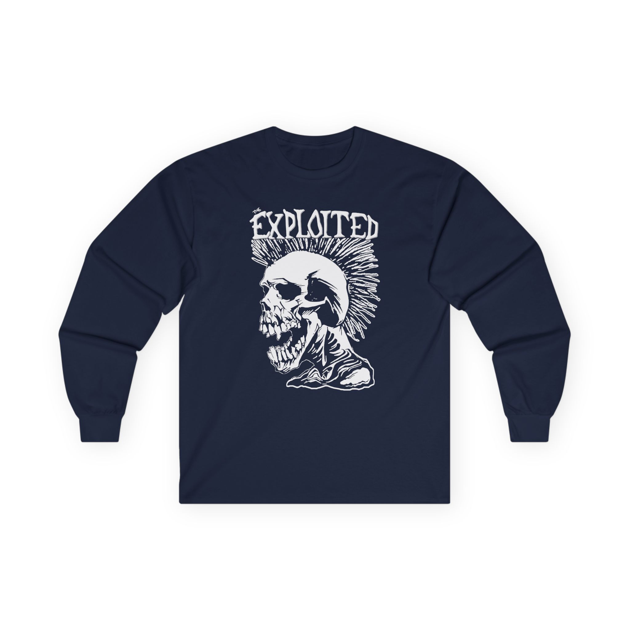The Exploited Punk Skull Unisex Ultra Cotton Long Sleeve Tee