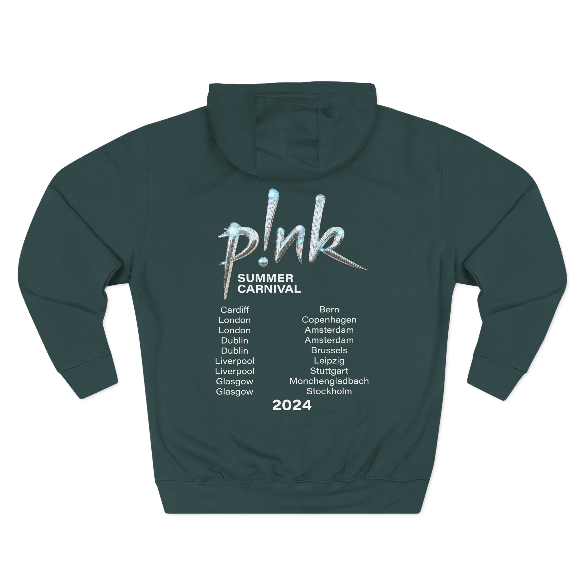 P!nk Split Tie Dye Three-Panel Fleece Hoodie