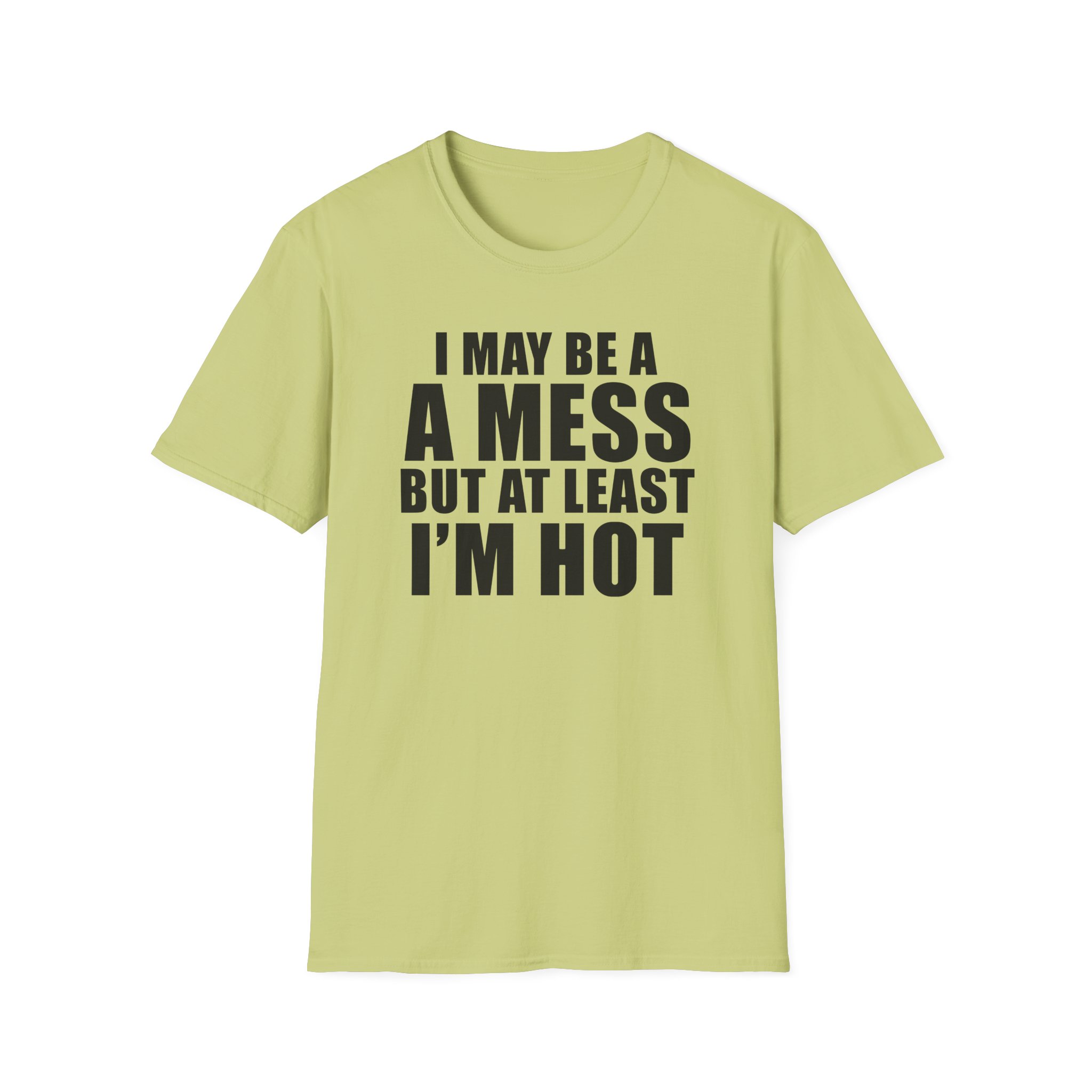 Alix Earle I May Be a a Mess but at Least I’m Hot Unisex Softstyle T-Shirt