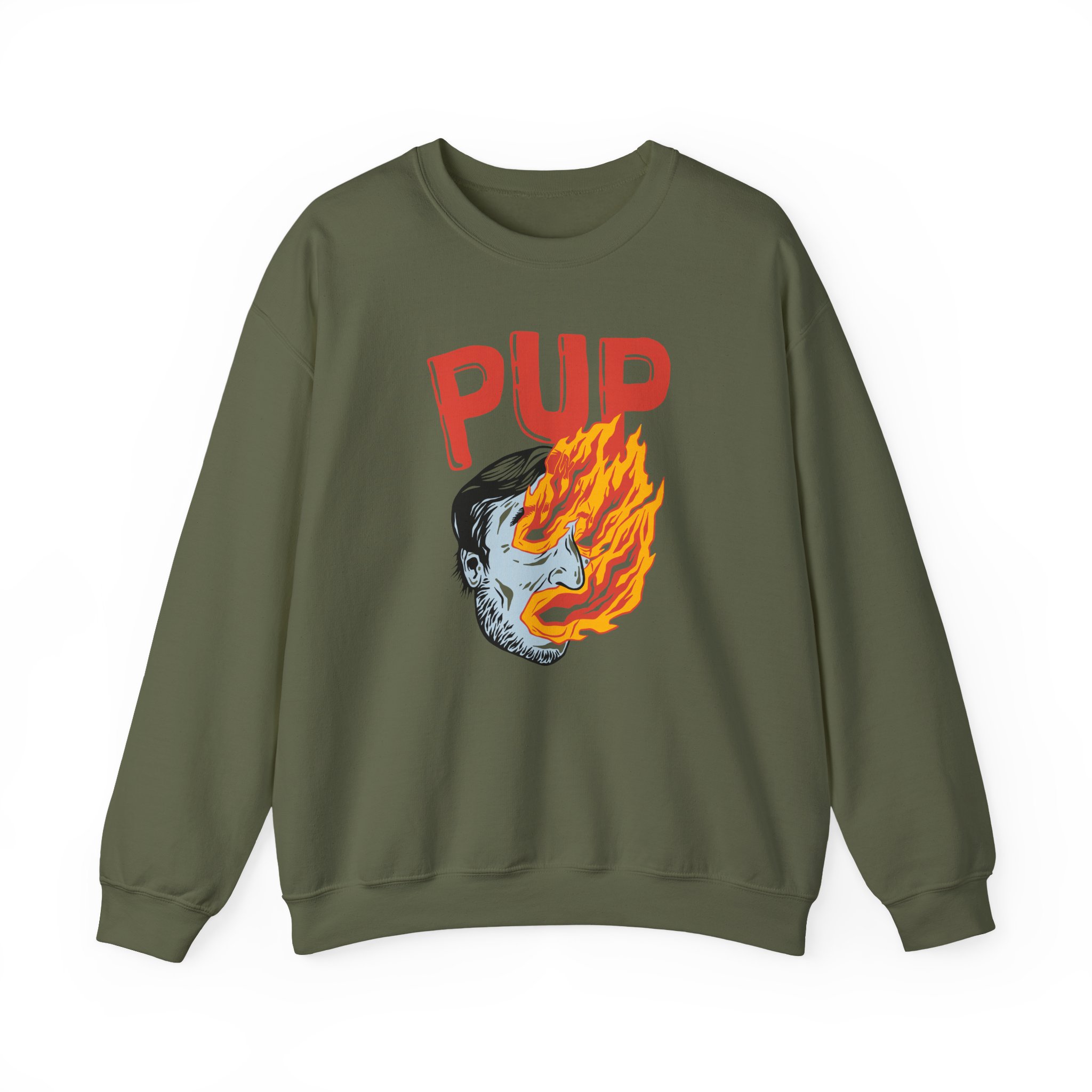 Pup I Hope the World Explodes Unisex Heavy Blend Crewneck Sweatshirt