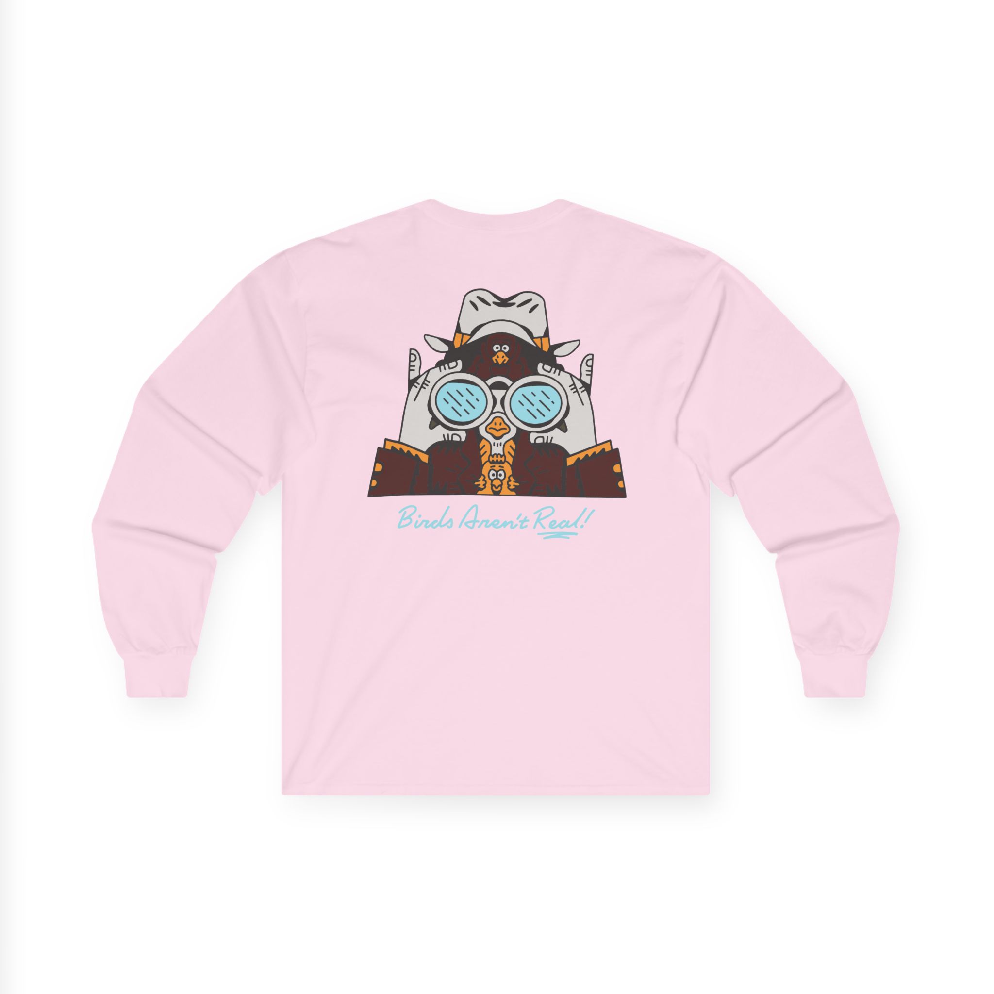 Birds Arent Real Trench Coat Hemp Unisex Ultra Cotton Long Sleeve Tee