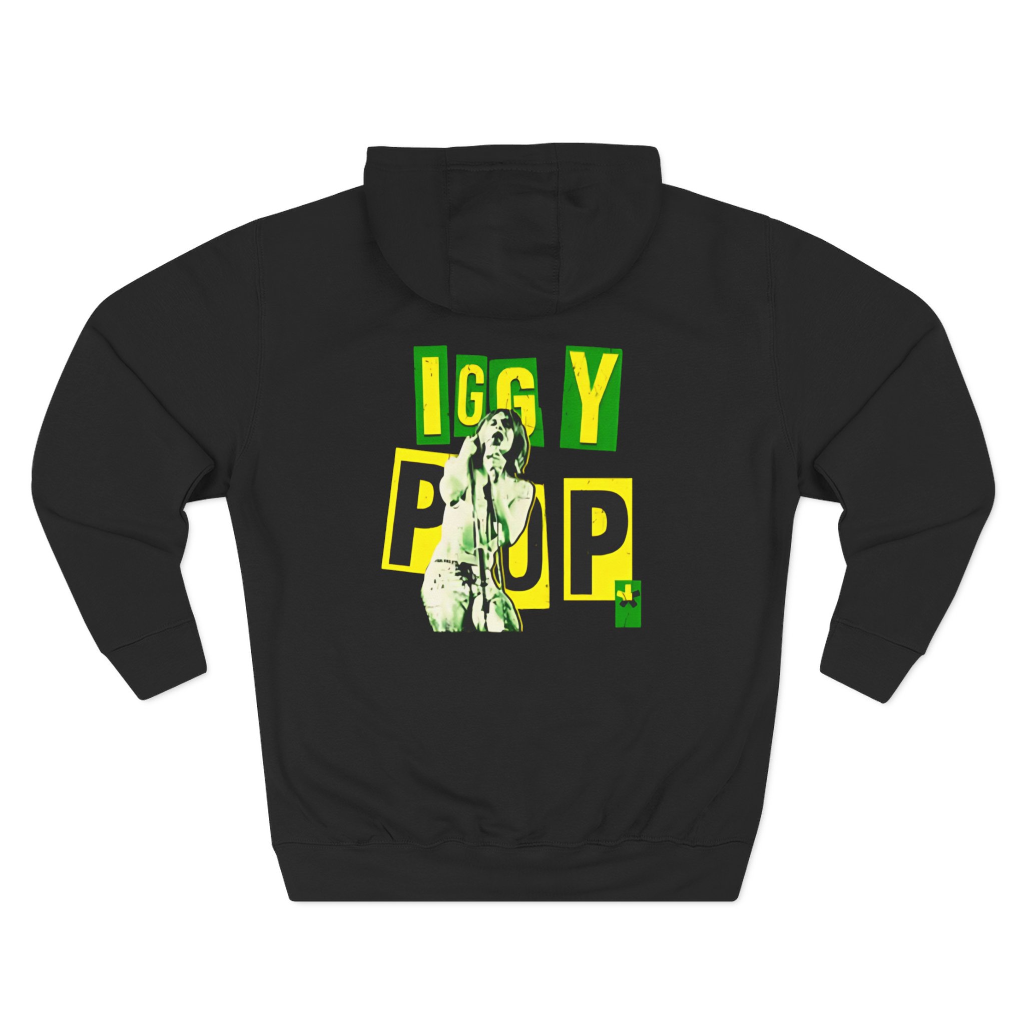 The Stooges Iggy Pop Fu Three-Panel Fleece Hoodie