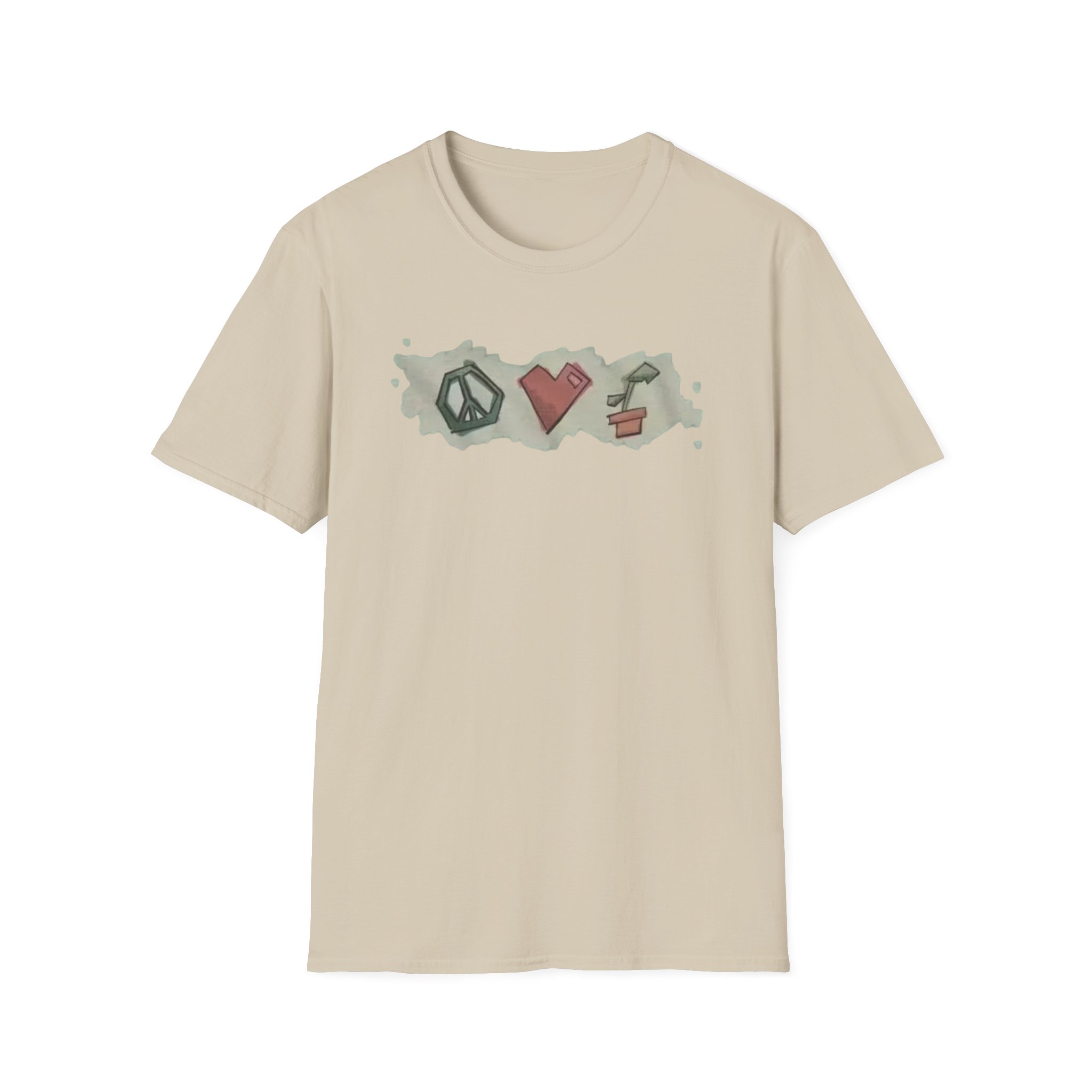 Mumbo Jumbo Peace, Love and Plants Unisex Softstyle T-Shirt
