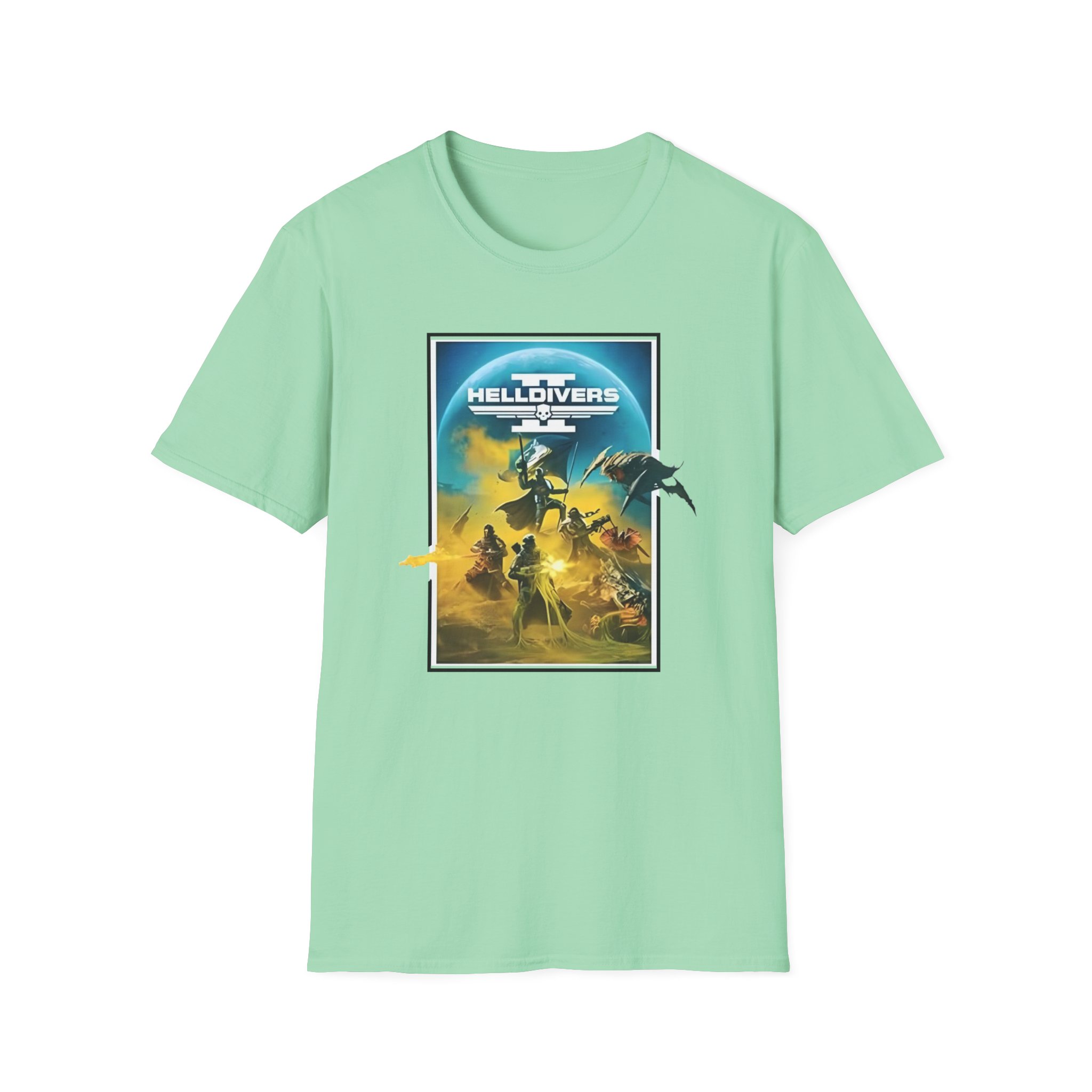 Helldivers Key Art Unisex Softstyle T-Shirt