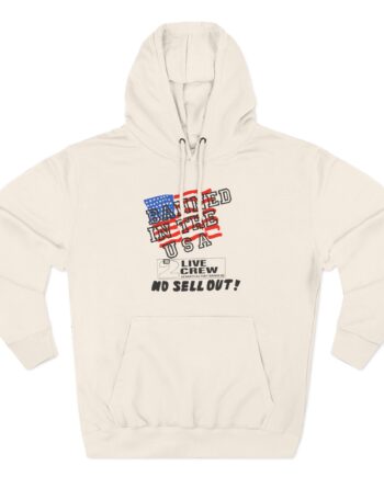 2 Live Crew Banned in the U.s.a. Luke Records Three-Panel Fleece Hoodie