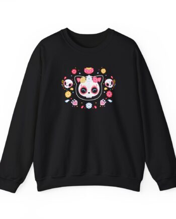 Aphmau Sugar Skull Cat Unisex Heavy Blend™ Crewneck Sweatshirt