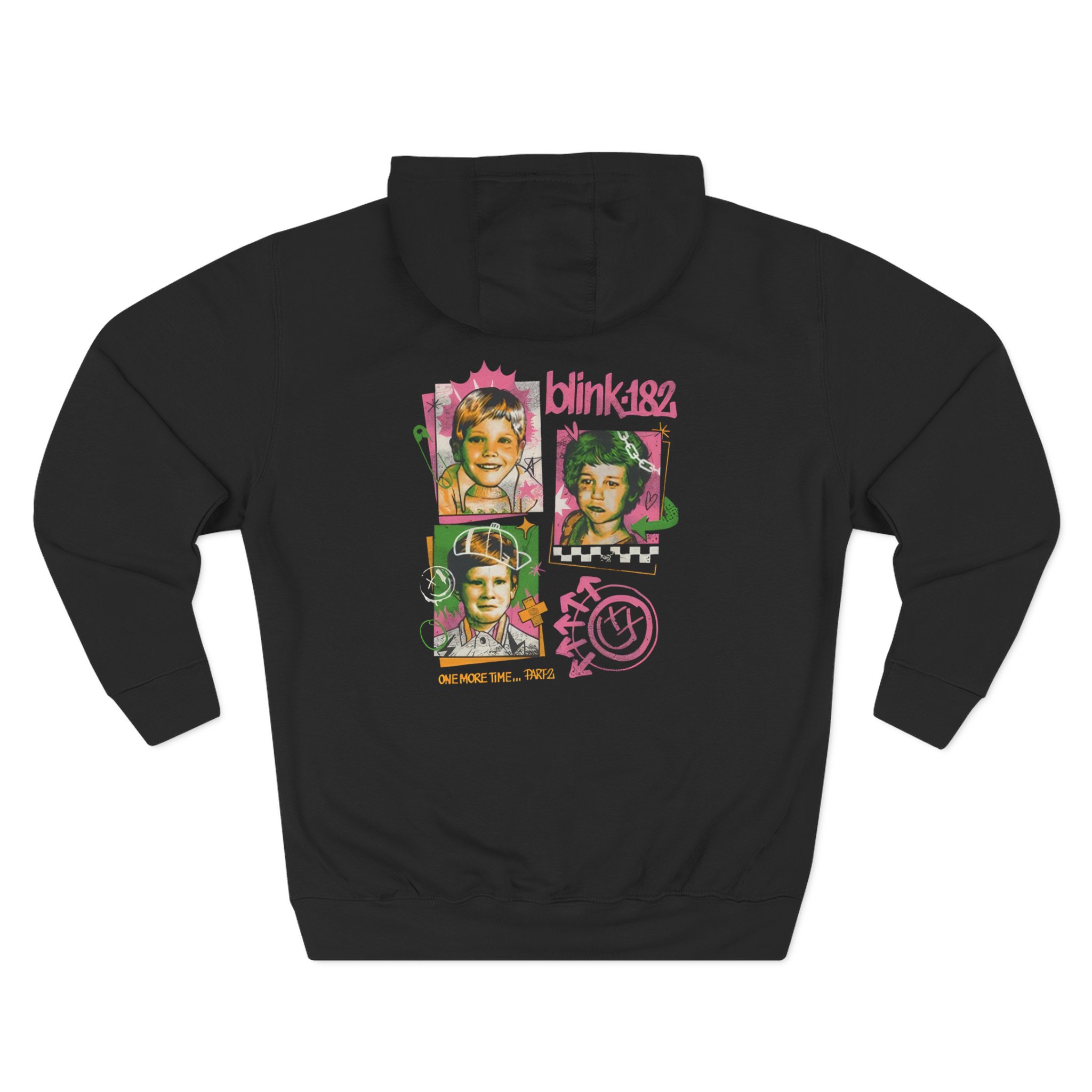Blink 182 One More Time...part 2 Three-Panel Fleece Hoodie