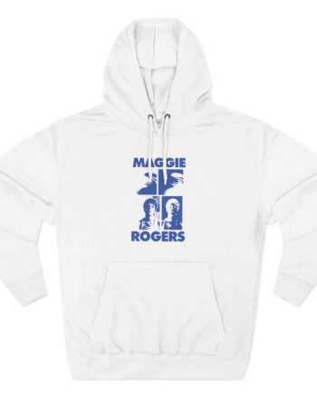 Maggie Rogers Mustard Grid Three-Panel Fleece Hoodie