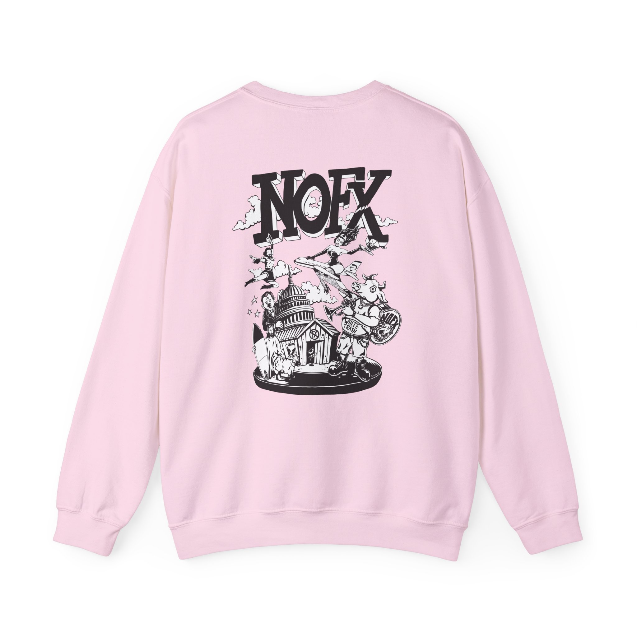 Nofx Allbums Unisex Heavy Blendâ„¢ Crewneck Sweatshirt