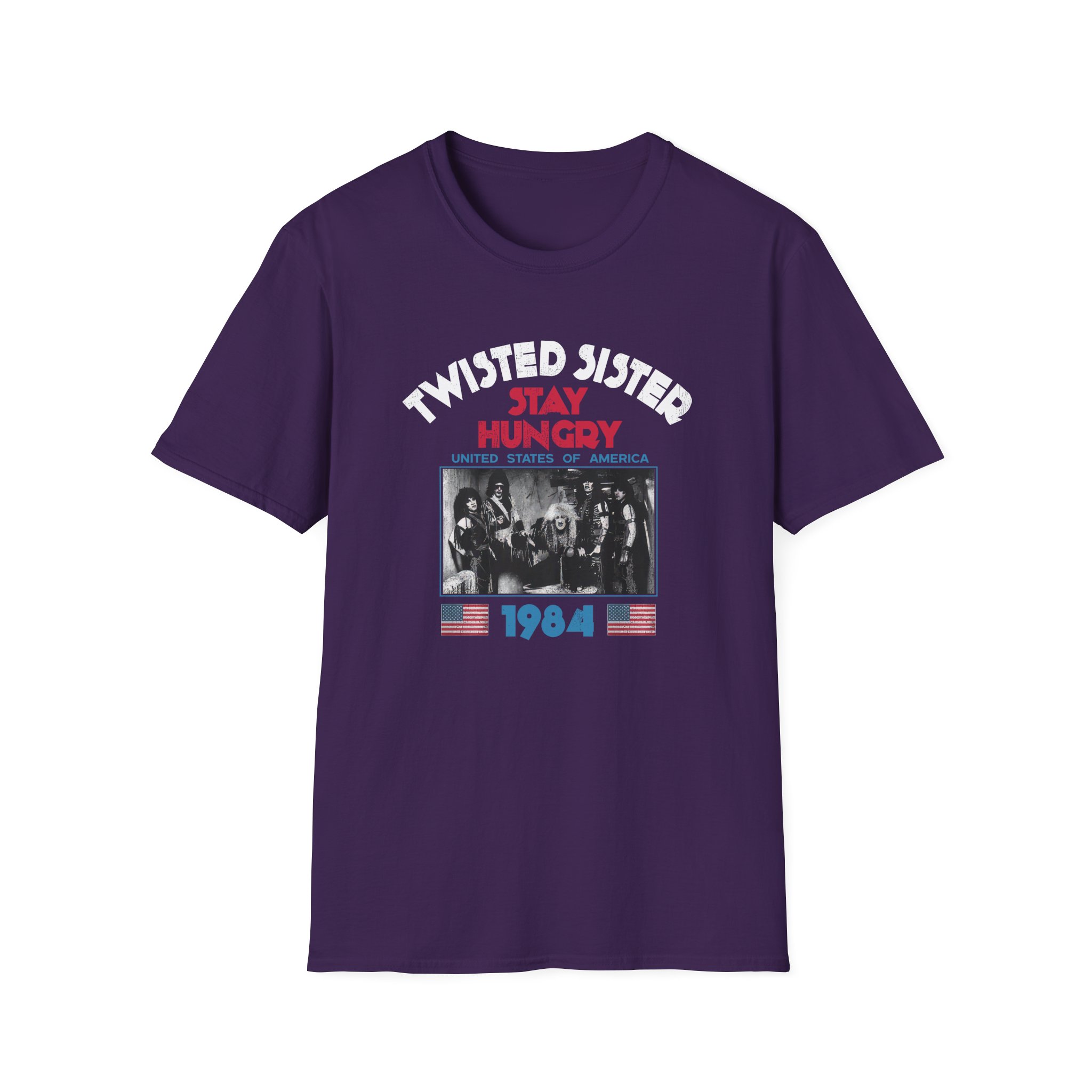 1984 Stay Hungry Tour Twisted Sister Unisex Softstyle T-Shirt