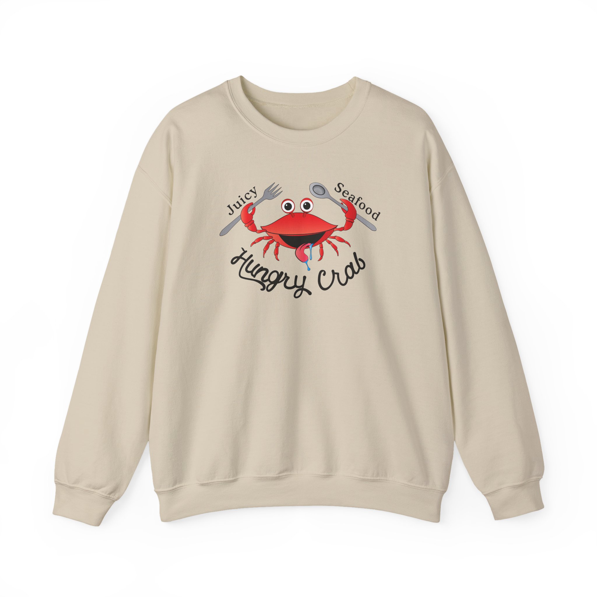 Hungry Box Hungry Crab Juicy Seafood Unisex Heavy Blendâ„¢ Crewneck Sweatshirt