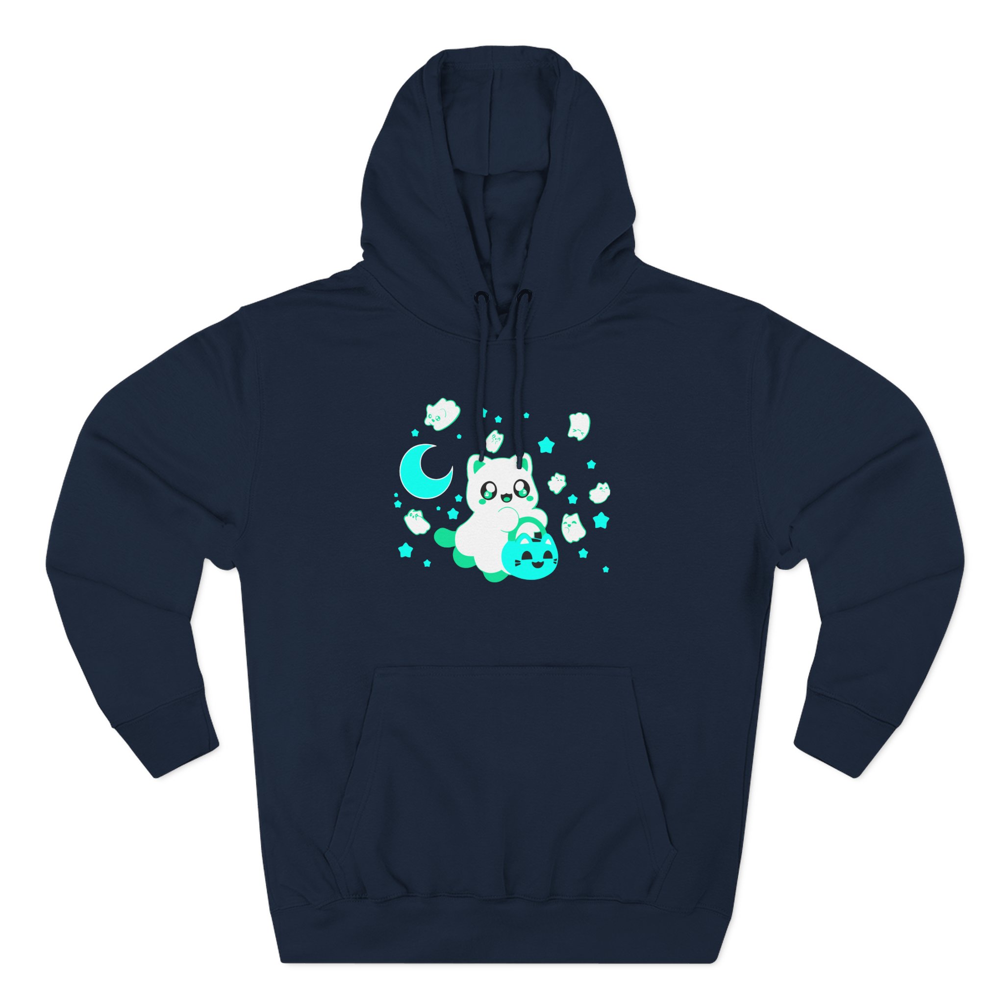 Aphmau Ghost Cat Three-Panel Fleece Hoodie