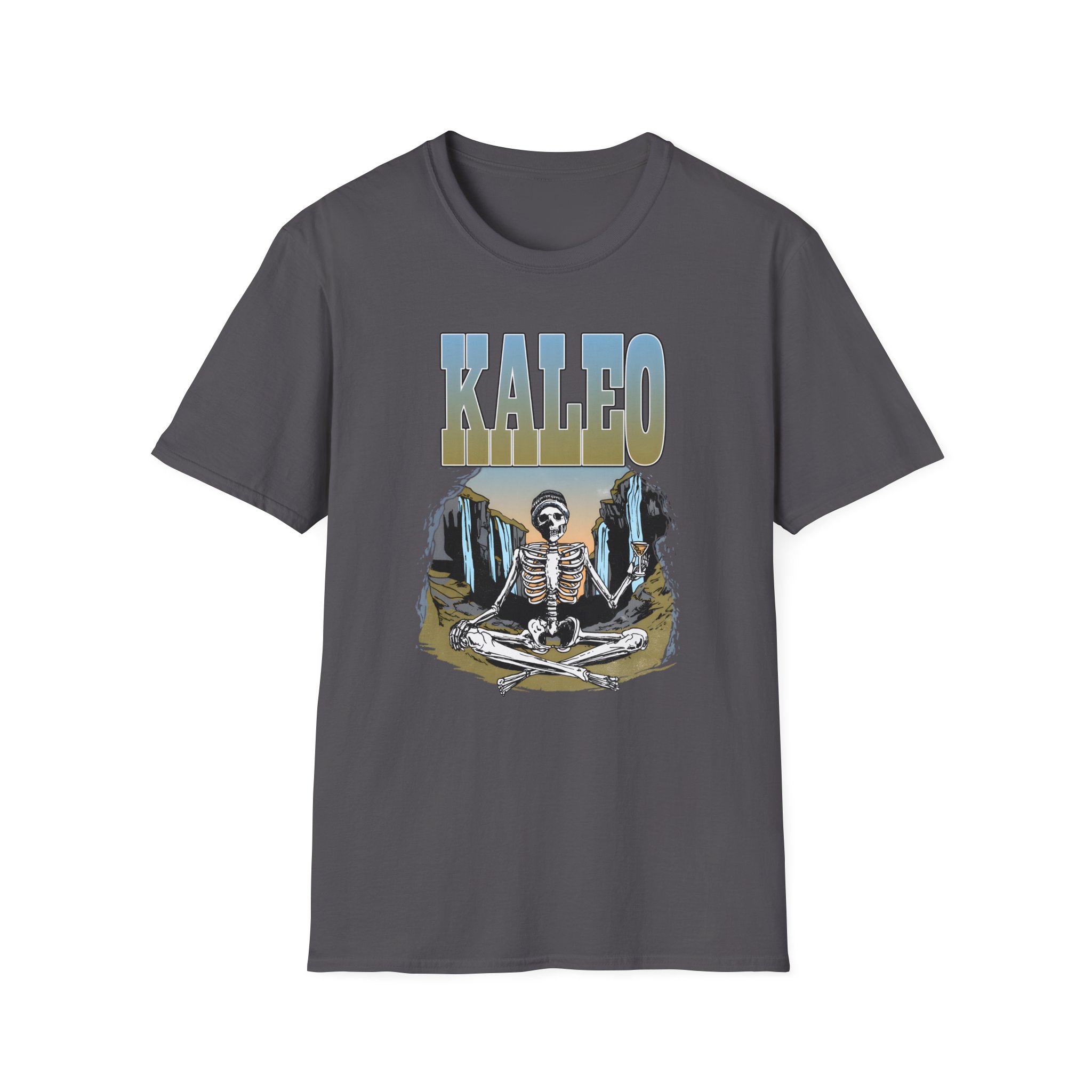 Kaleo Meditating Skeleton Unisex Softstyle T-Shirt
