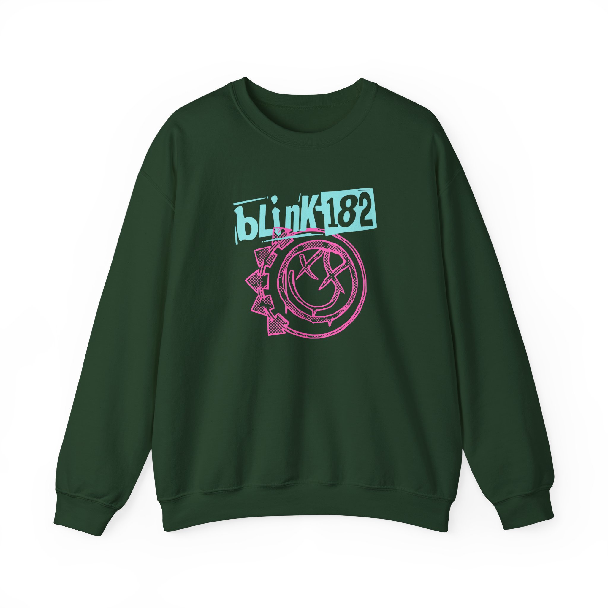 Blink 182 Smiley Crop Unisex Heavy Blendâ„¢ Crewneck Sweatshirt