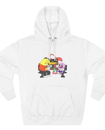 Smiling Friends Three-panel Fleece Hoodie