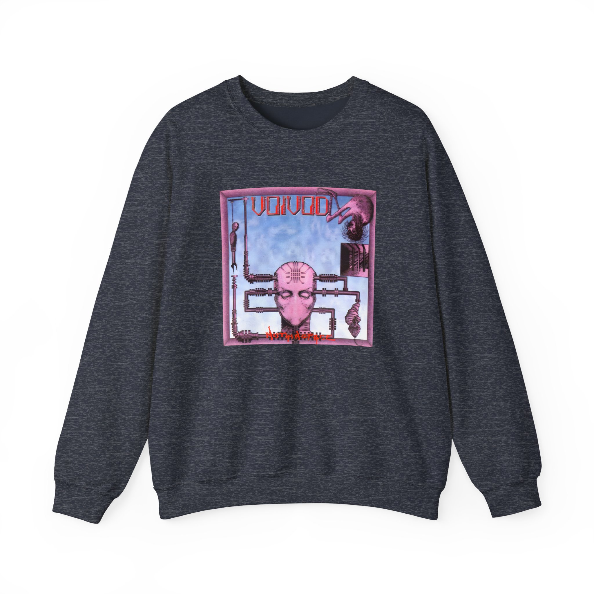 Voivod Nothingface V3 Unisex Heavy Blendâ„¢ Crewneck Sweatshirt