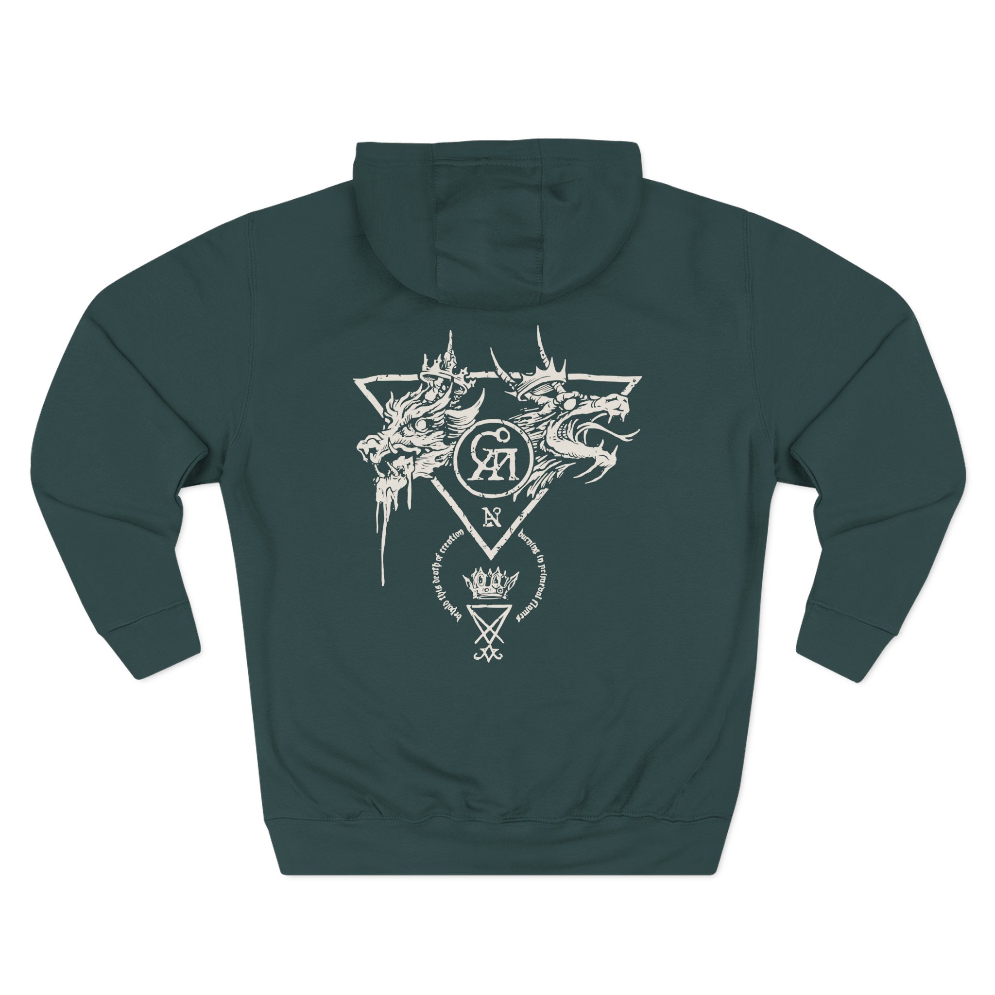 Goatwhore sigil Three-Panel Fleece Hoodie