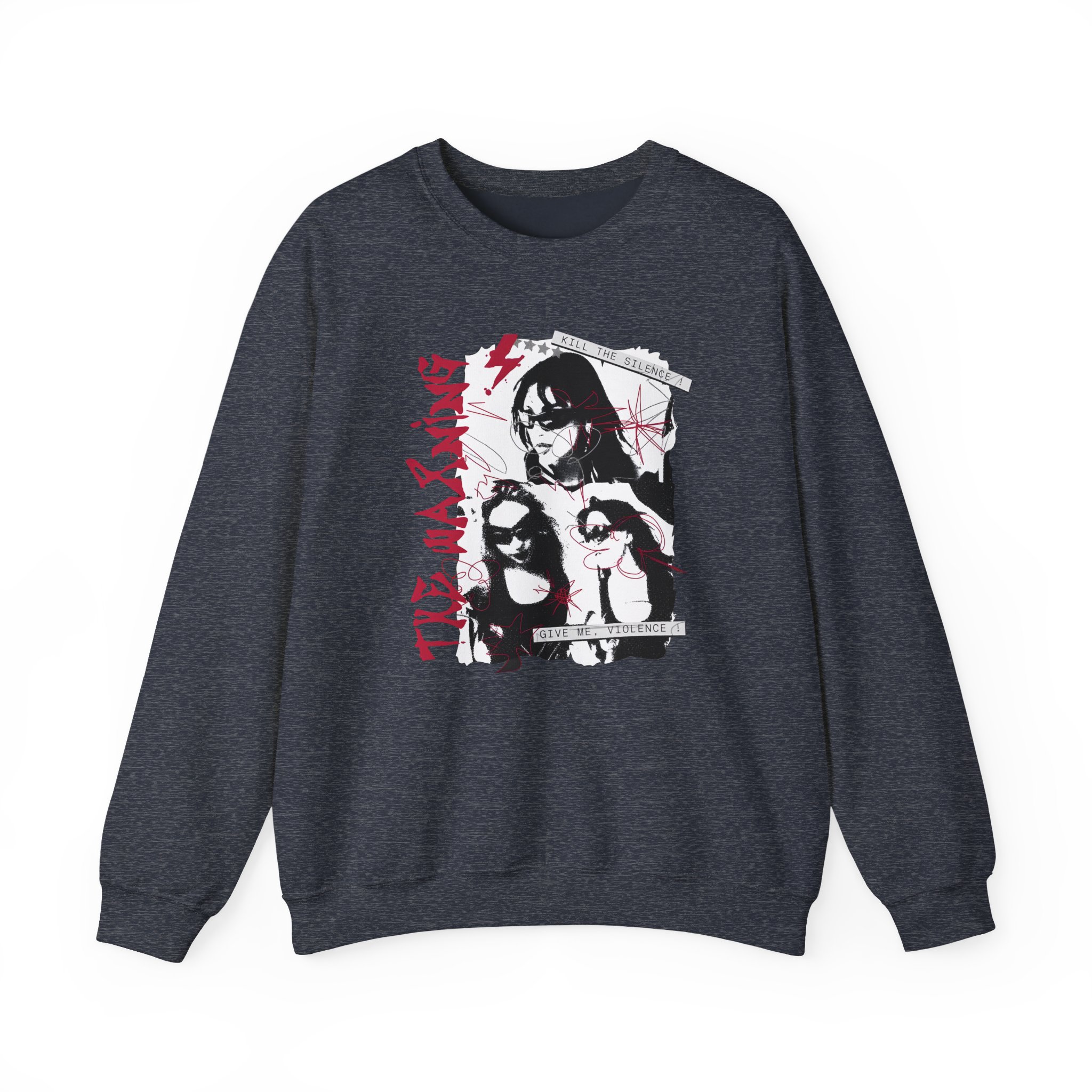 The Warning Silence Unisex Heavy Blendâ„¢ Crewneck Sweatshirt