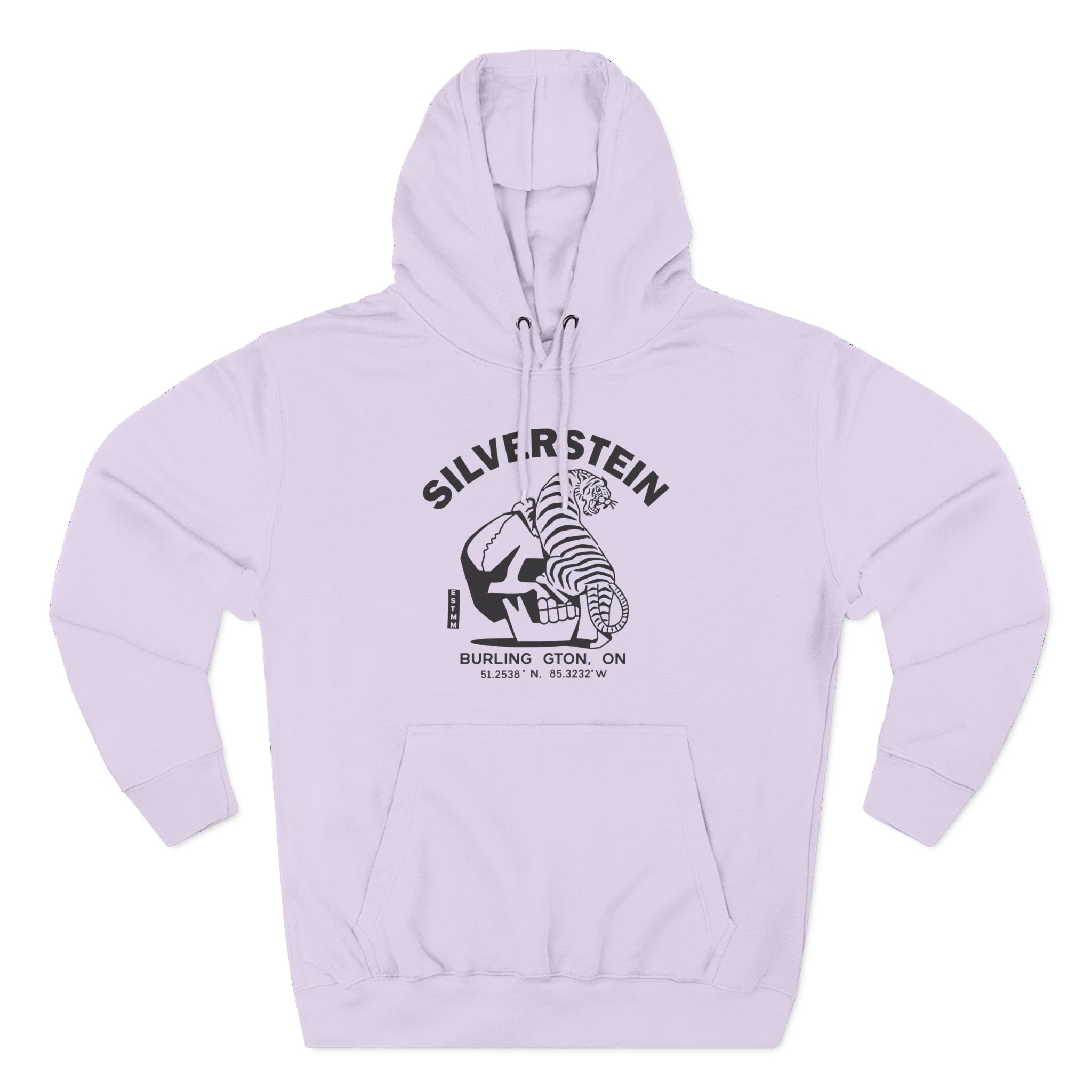 Silverstein Tiger Skull Three-Panel Fleece Hoodie