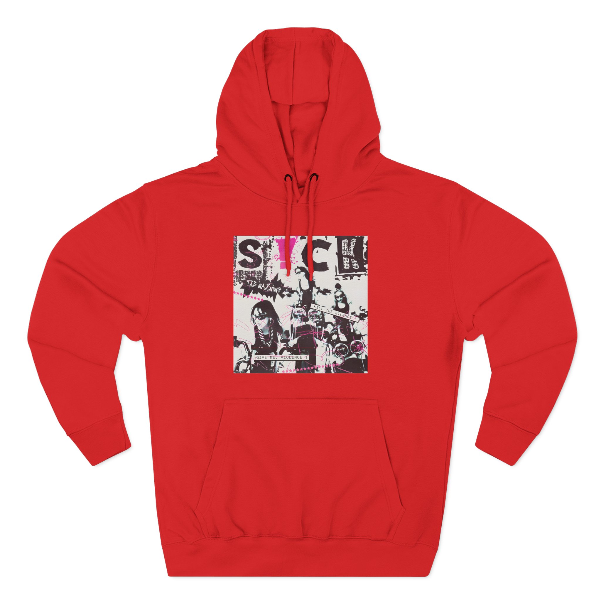The Warning Black S!ck Three-Panel Fleece Hoodie