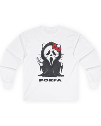 Porfa Scream Halloween Unisex Ultra Cotton Long Sleeve Tee