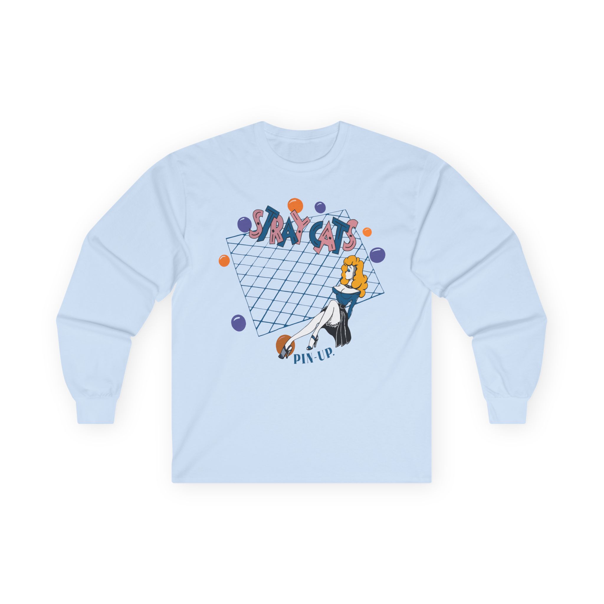 Stray Cats Pin Up Unisex Ultra Cotton Long Sleeve Tee
