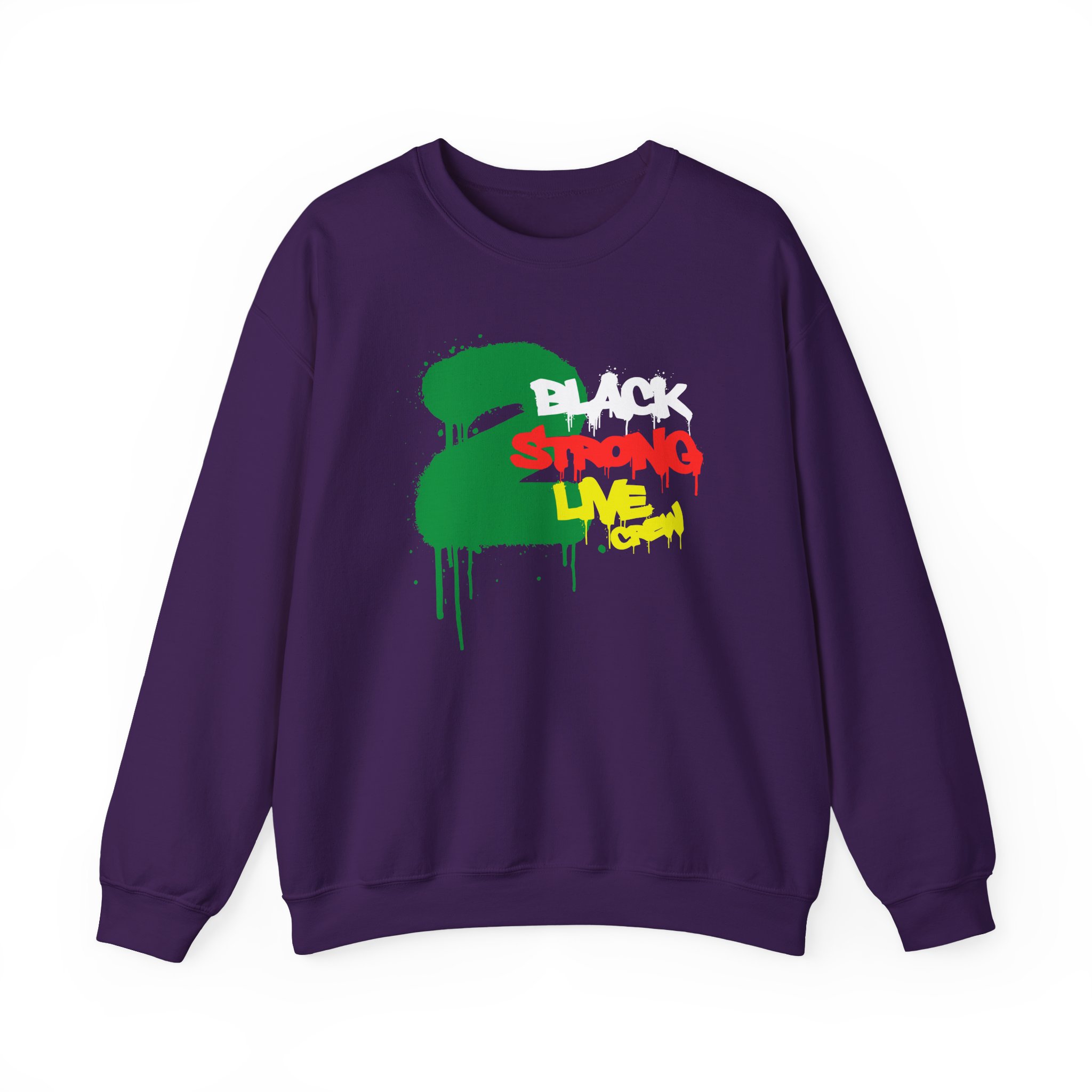 2 Live Crew Black Strong Unisex Heavy Blendâ„¢ Crewneck Sweatshirt