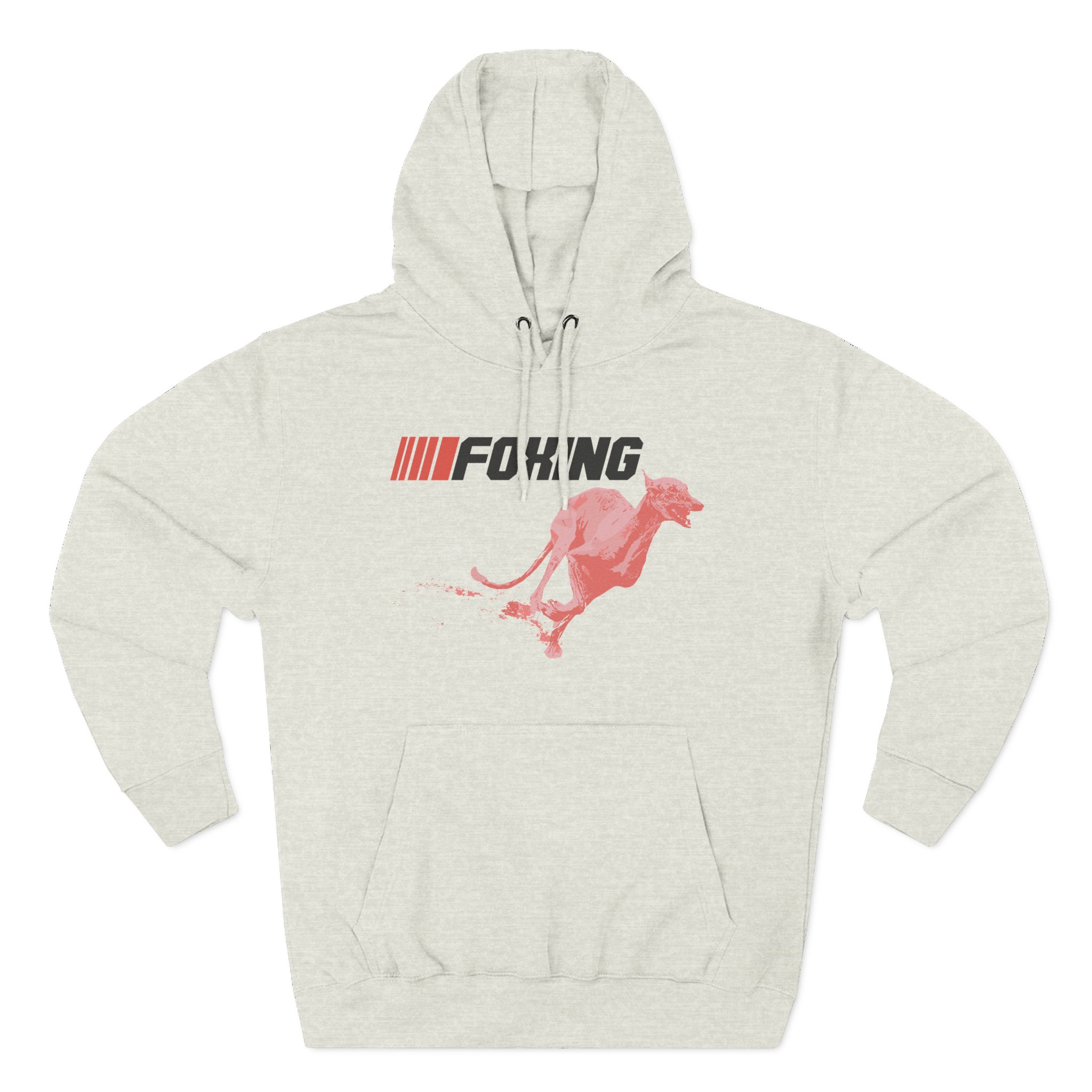 Foxing Greyhound Three-Panel Fleece Hoodie