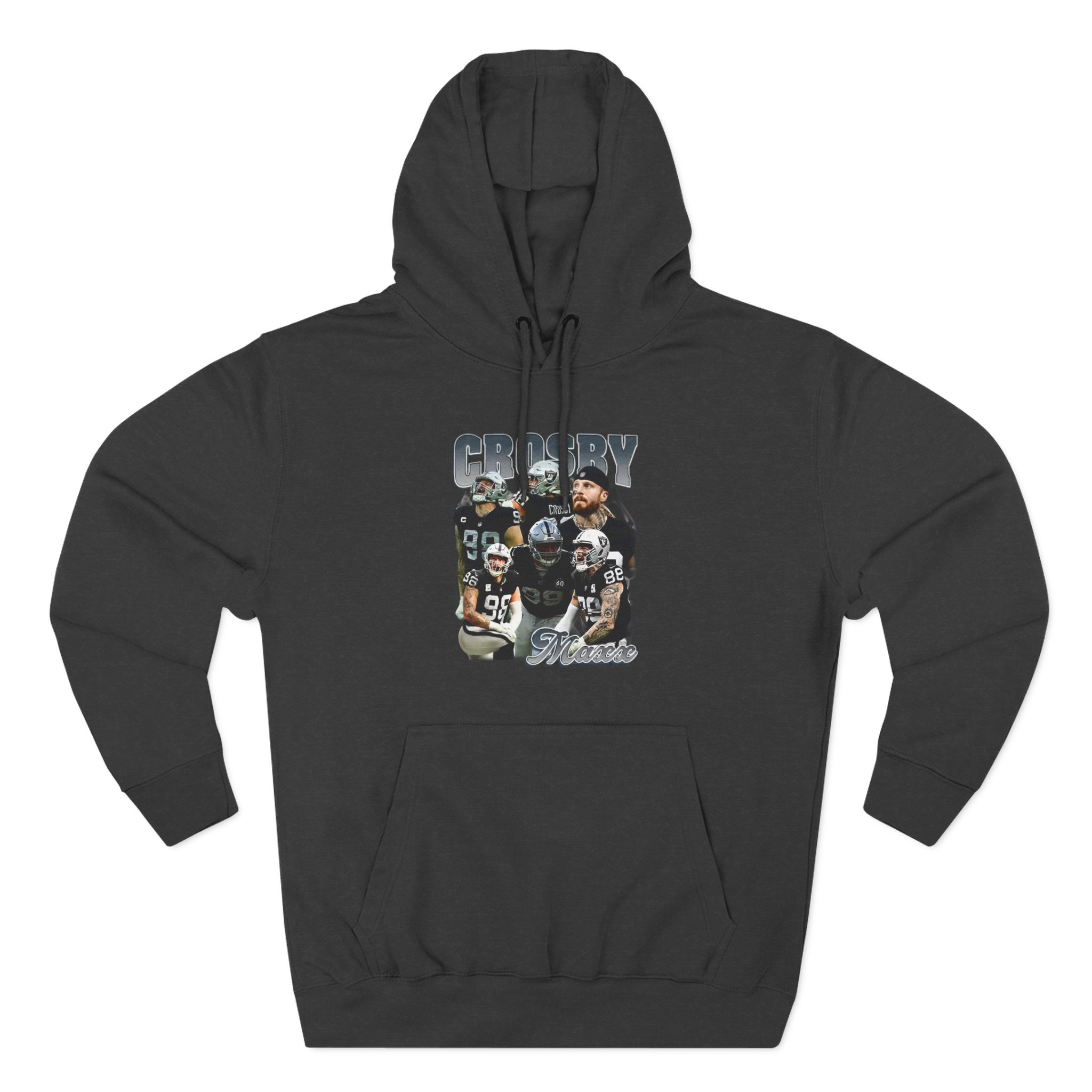 Maxx Crosby COLLAGE Three-Panel Fleece Hoodie