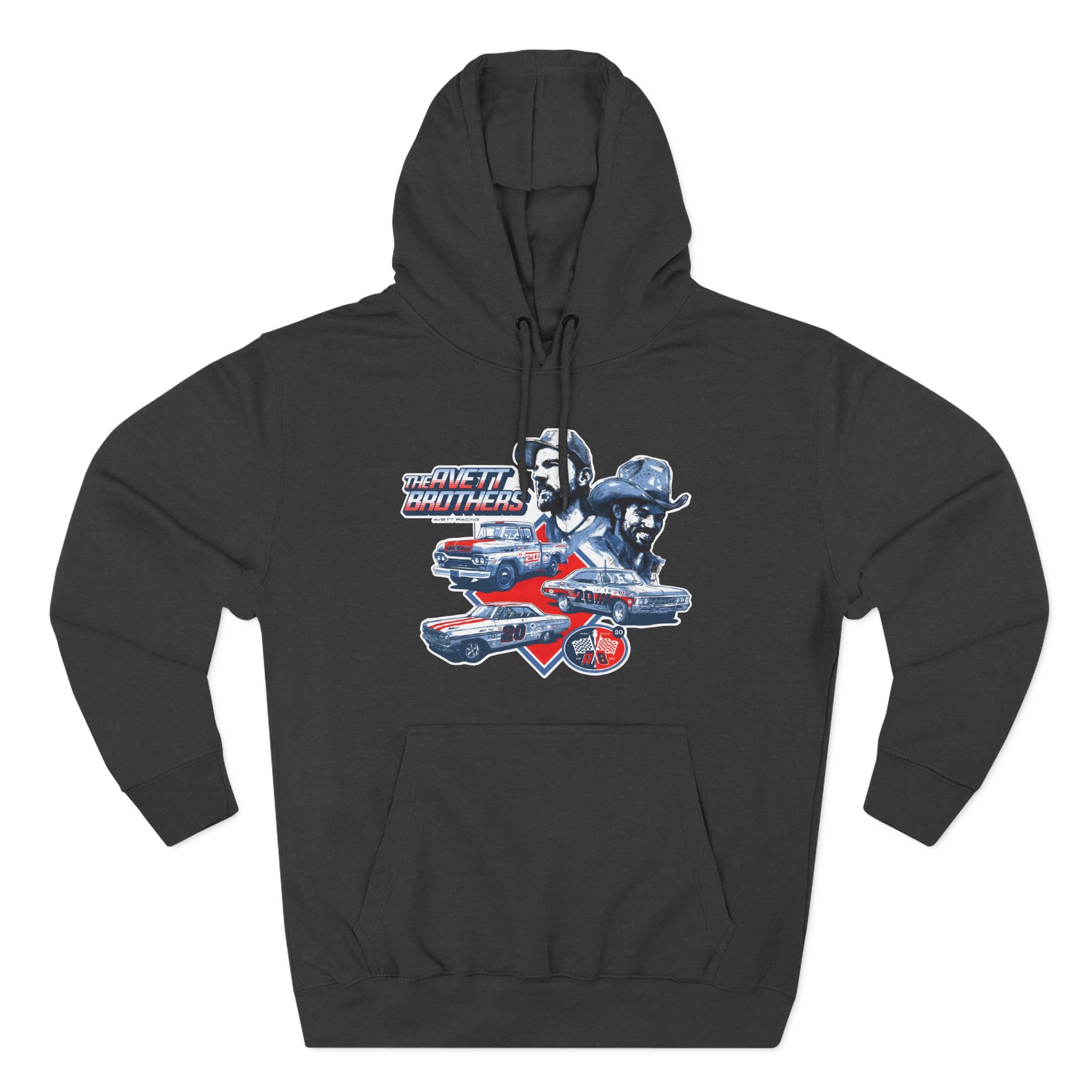 Avett Brothers Vintage Car Three-Panel Fleece Hoodie
