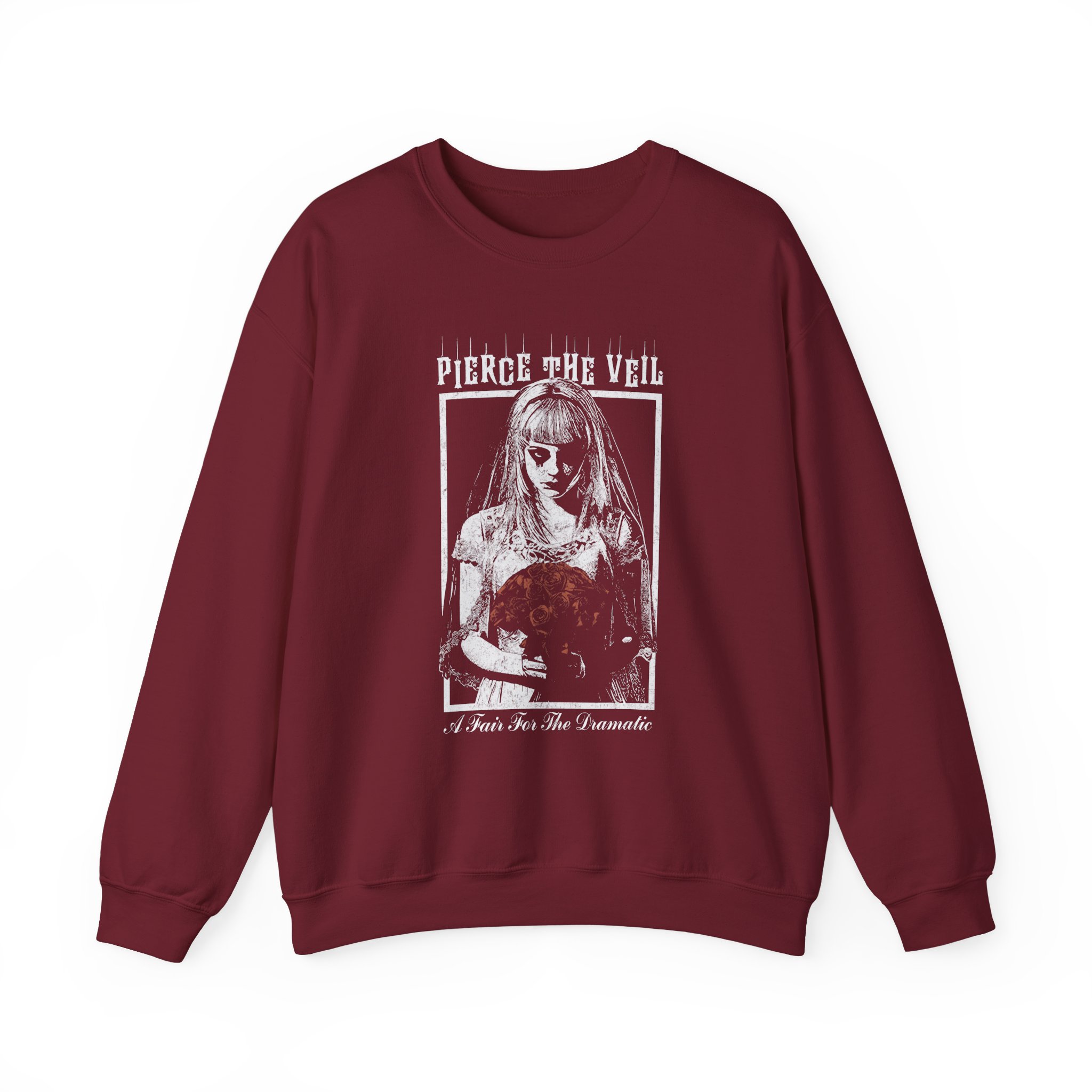 Pierce the Veil a Flair for the Dramatic Bride Unisex Heavy Blendâ„¢ Crewneck Sweatshirt