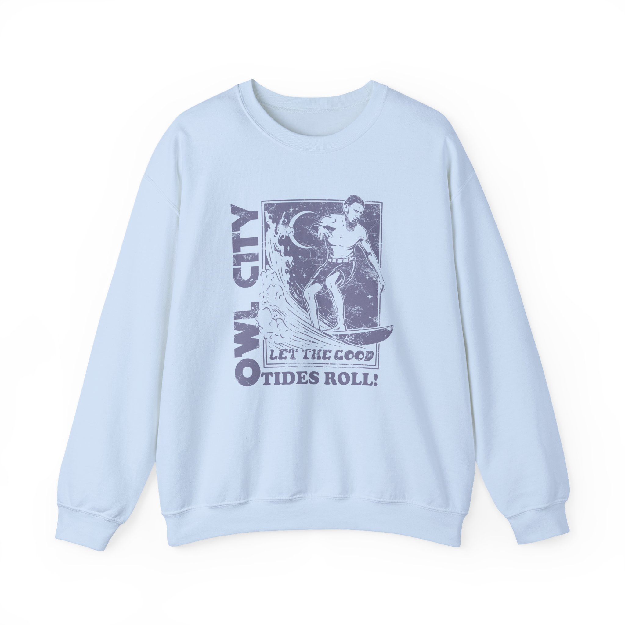 Owl City Let the Good Tides Roll Ringer Unisex Heavy Blendâ„¢ Crewneck Sweatshirt