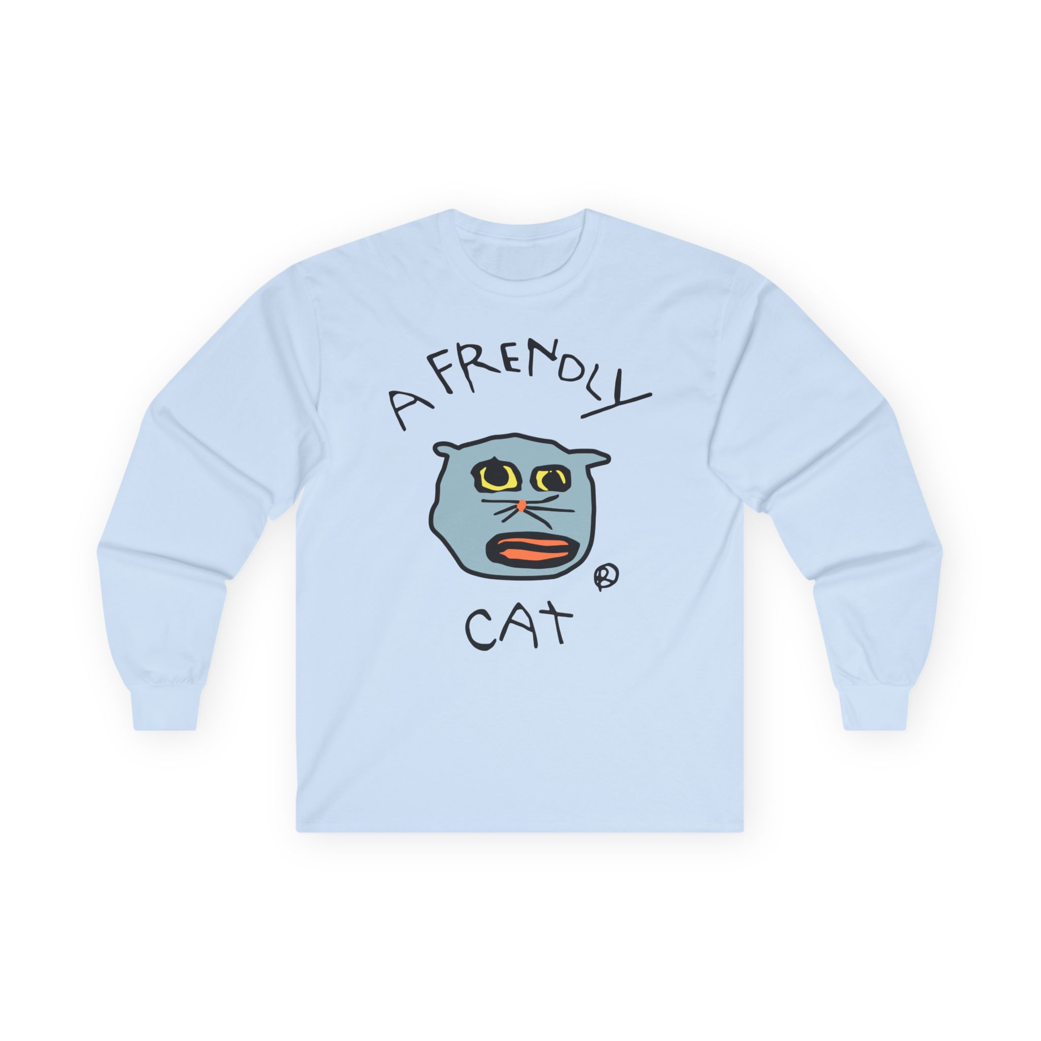 Lirik Just a Frendly Cat Unisex Ultra Cotton Long Sleeve Tee