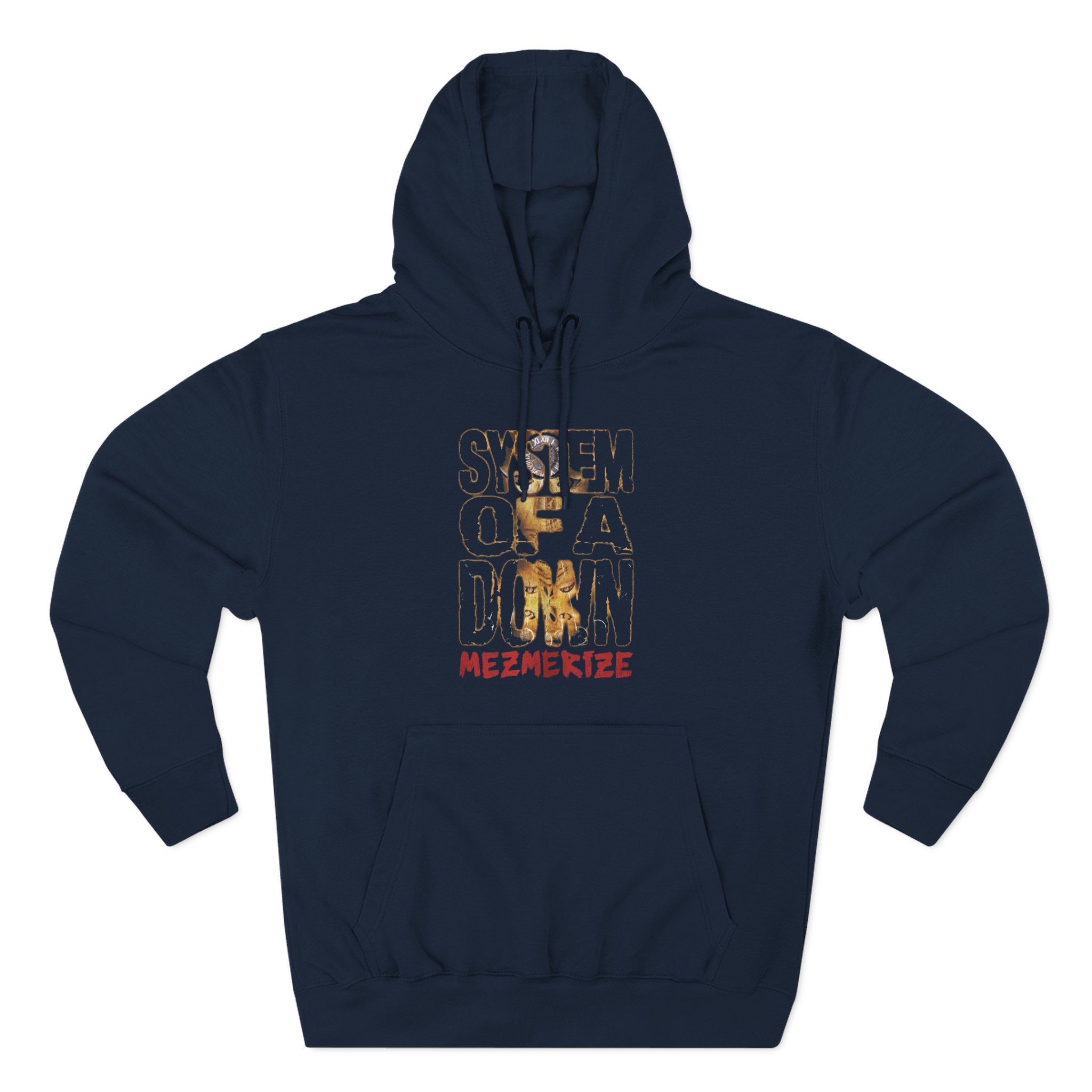 System of a Down Mezmerize Stacked Logo Three-Panel Fleece Hoodie