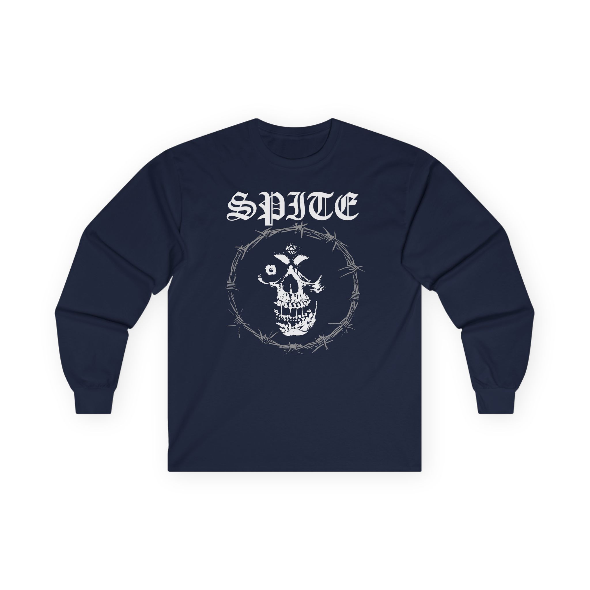 Spite Barbed Skull Unisex Ultra Cotton Long Sleeve Tee